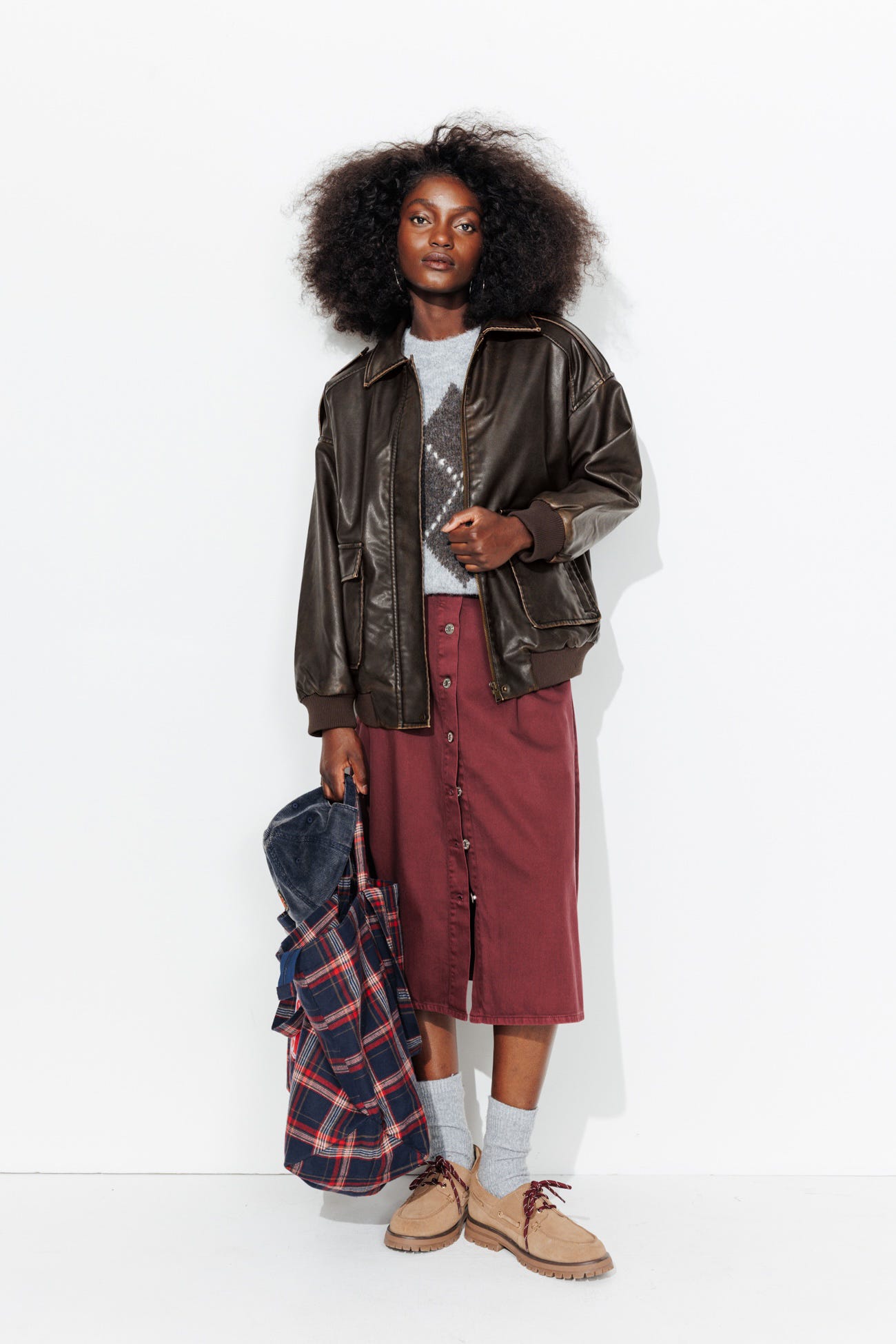 Blouson en simili fourré Femme