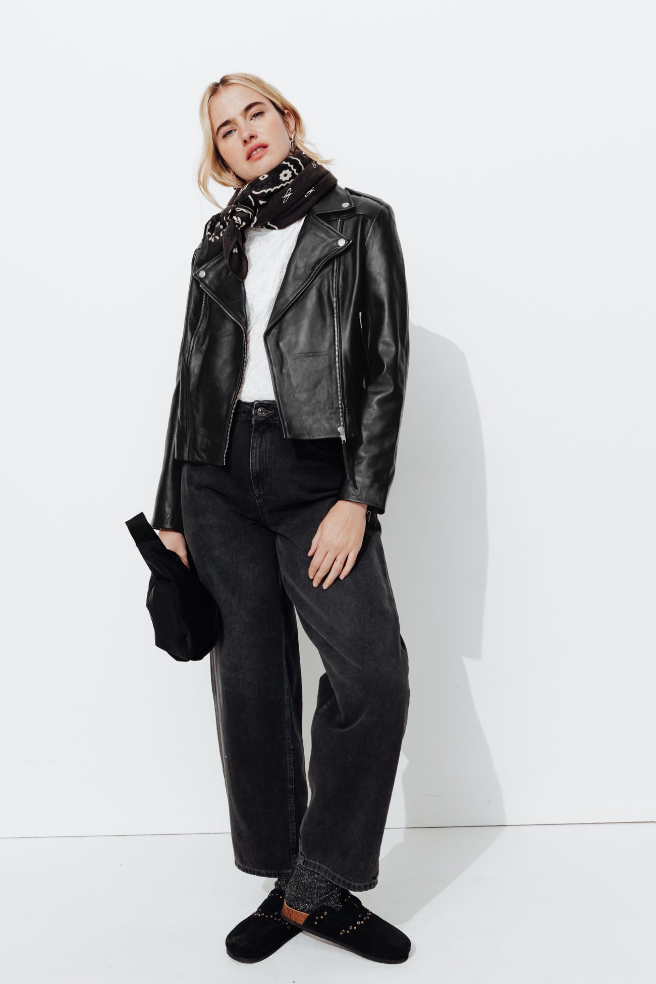 Blouson en cuir Femme