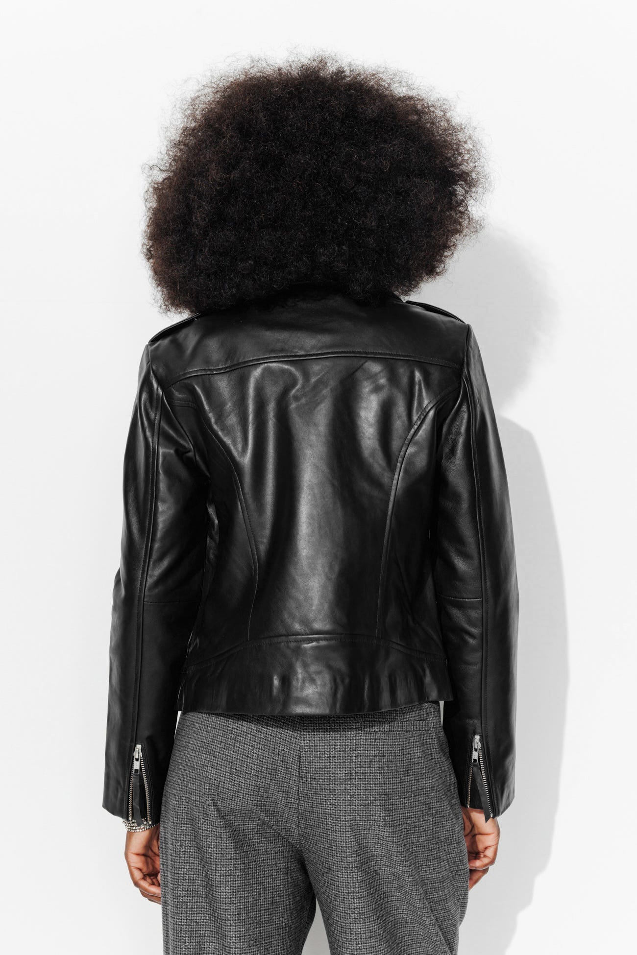 Blouson en cuir Femme