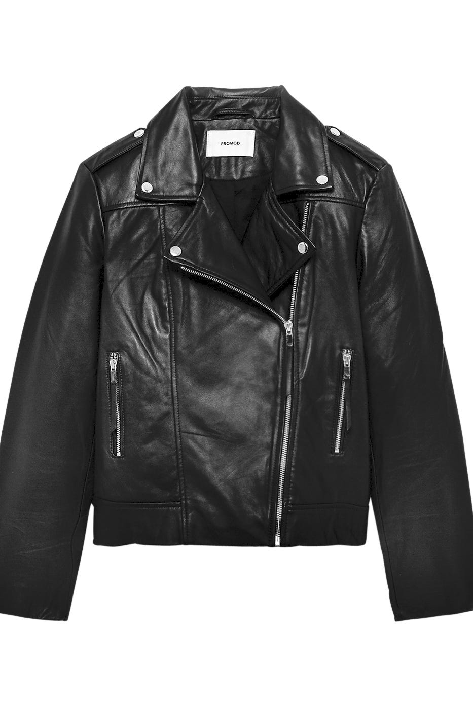 Leather casual jacket