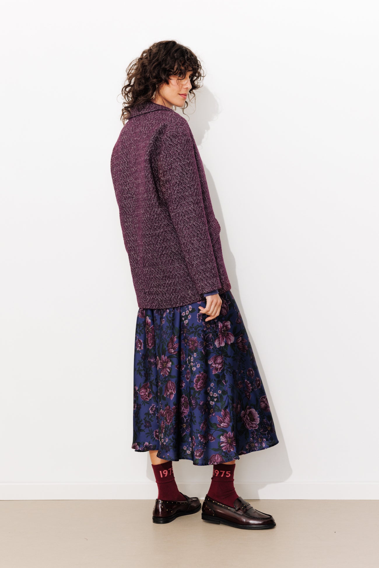 Tweed jacket - Multicolour print