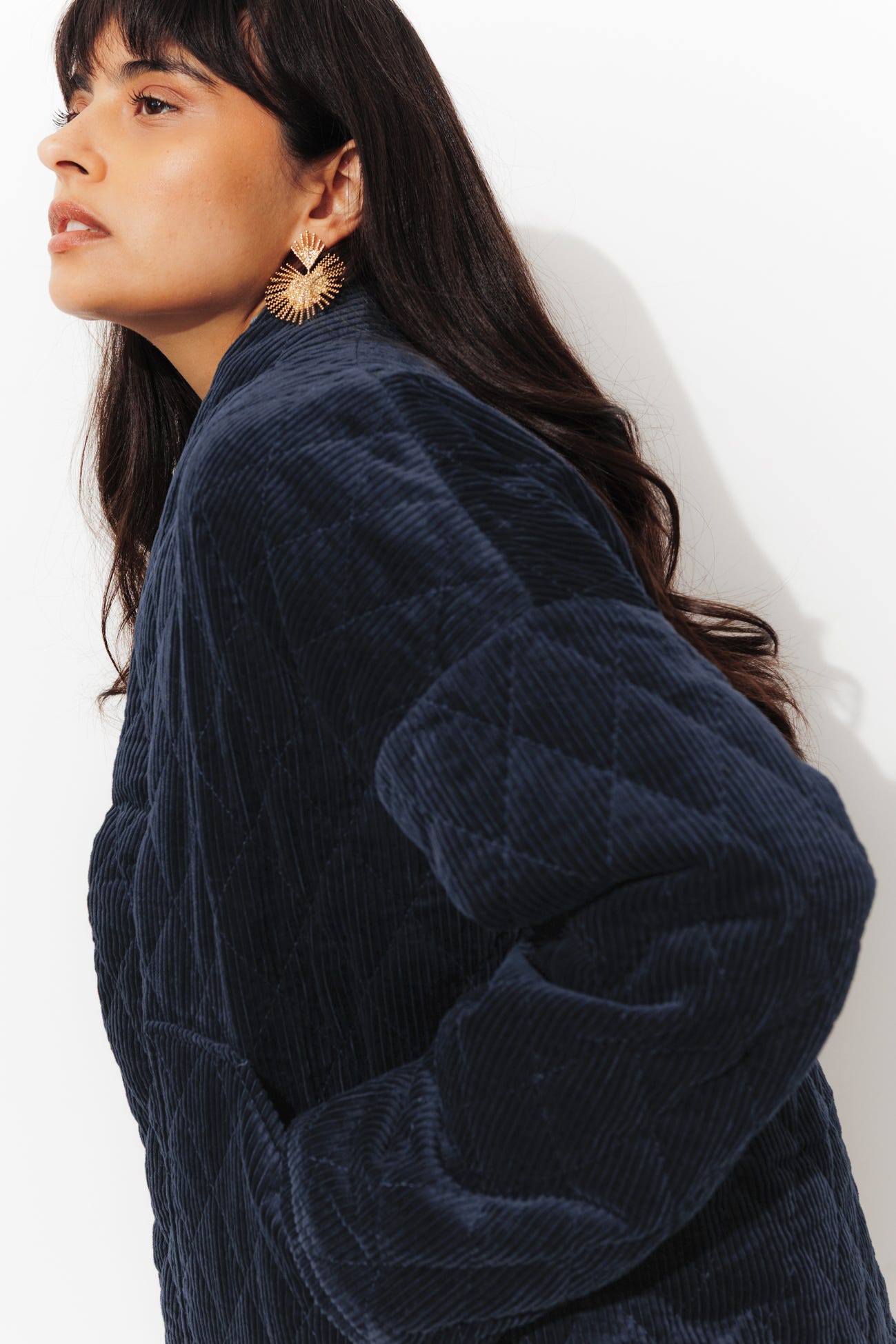 Veste matelassée en velours