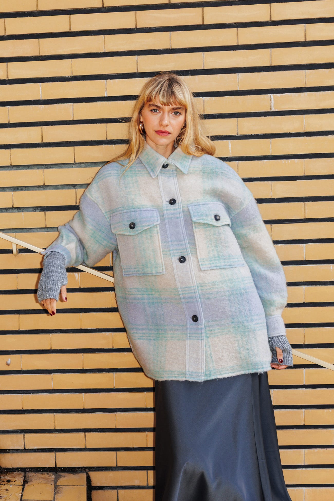 Veste en laine bouillie Femme