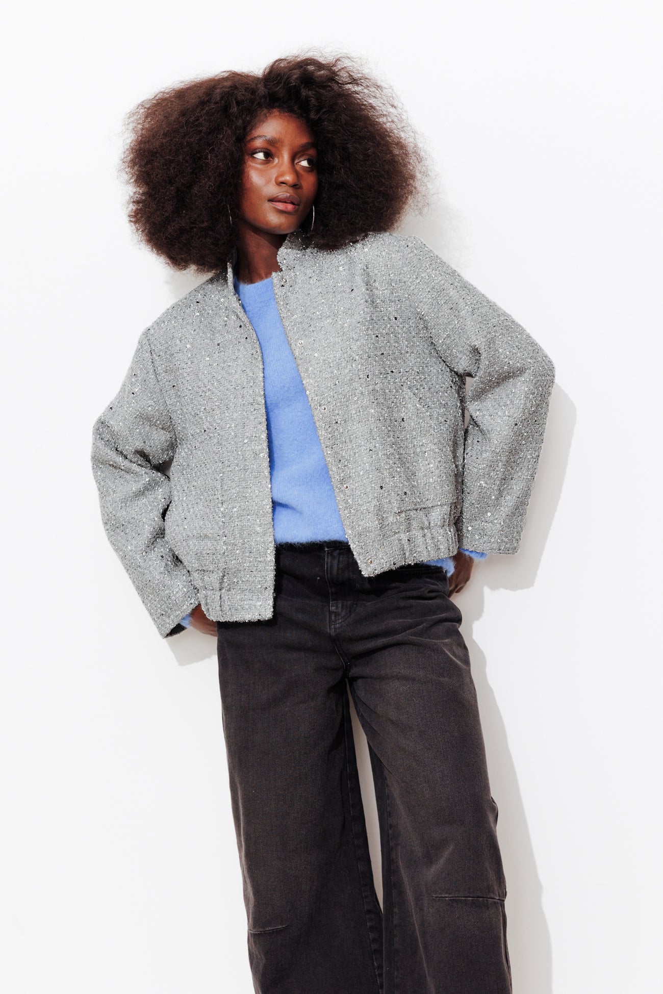 Tweed jacket - Silver