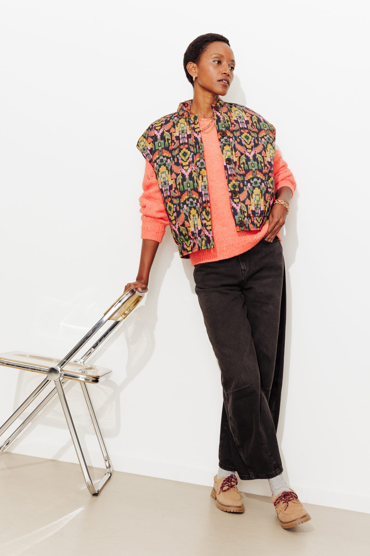 Giubbotto smanicato ikat