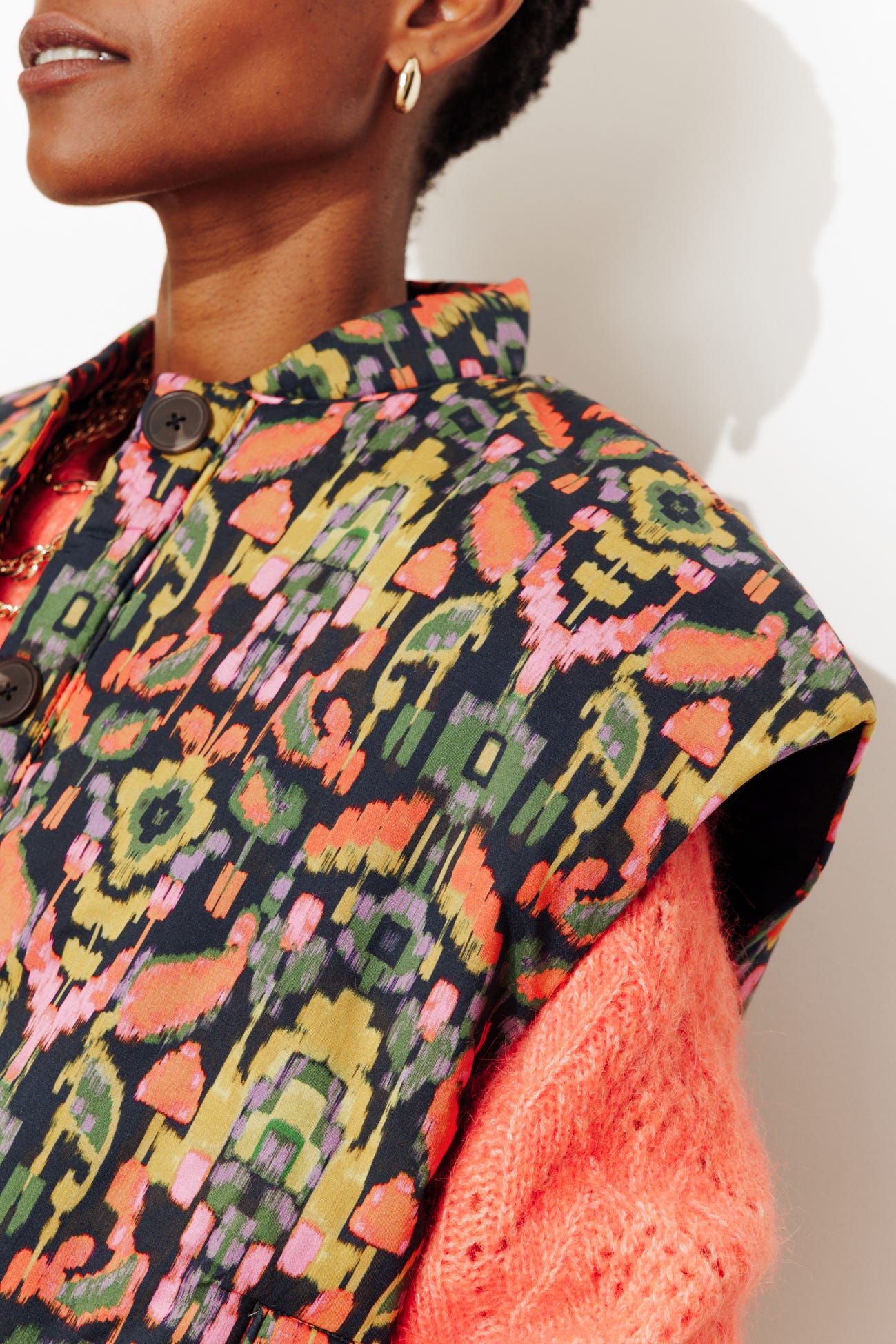 Giubbotto smanicato ikat