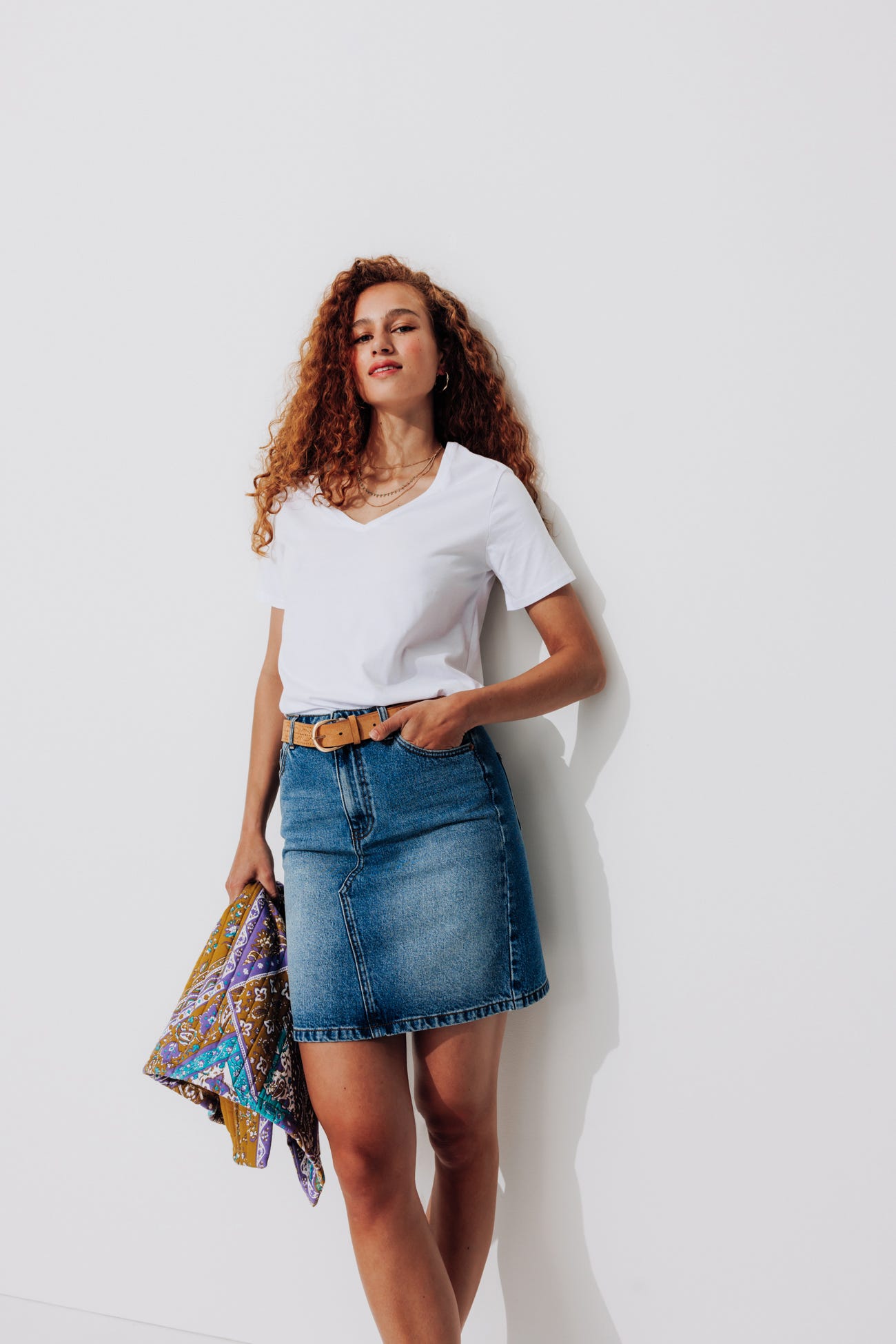 T-shirt col V