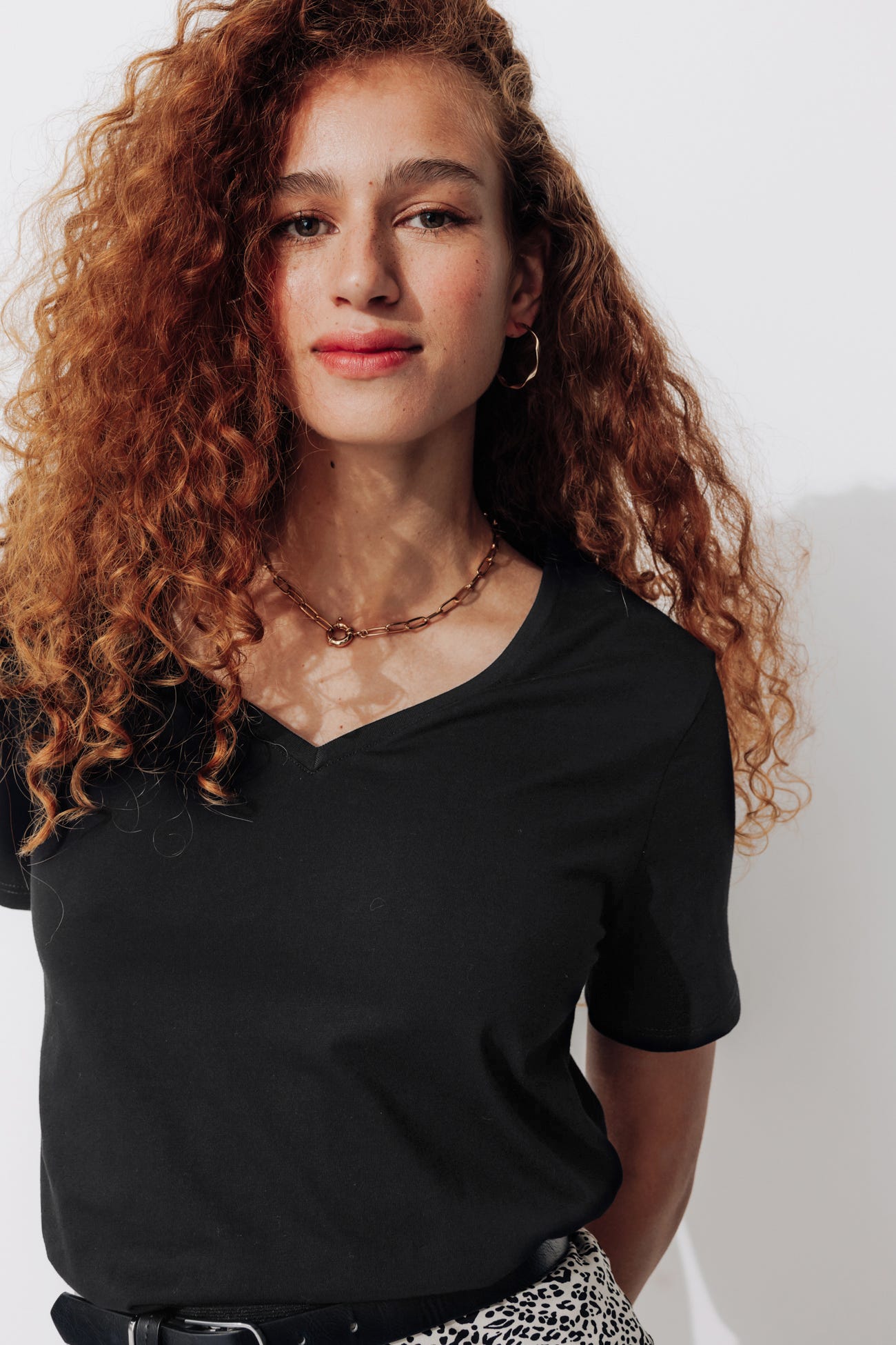 T-shirt col V éco-conçu