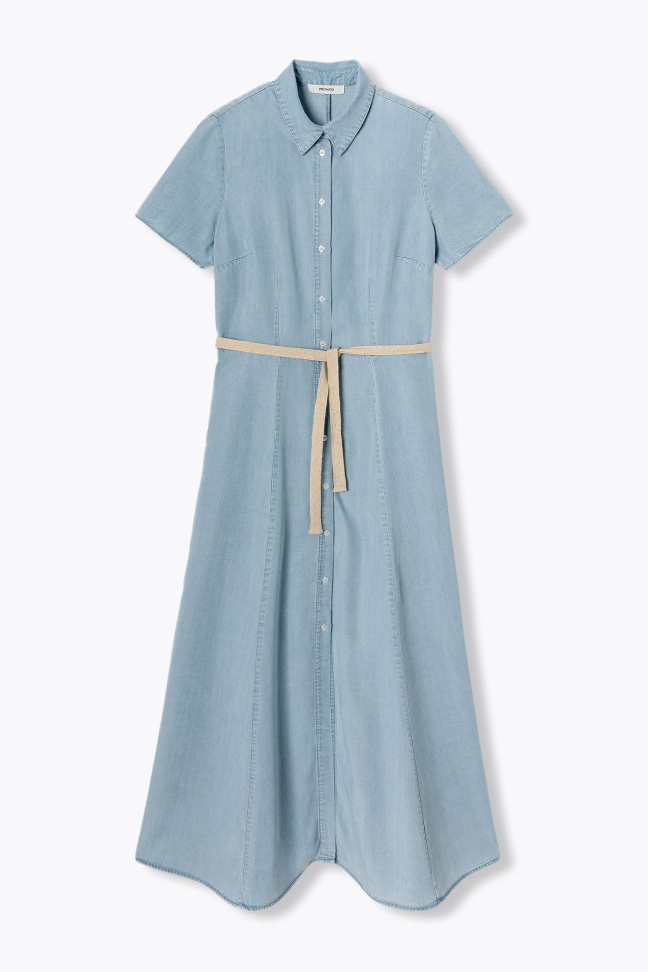 Langes Hemdblusenkleid
