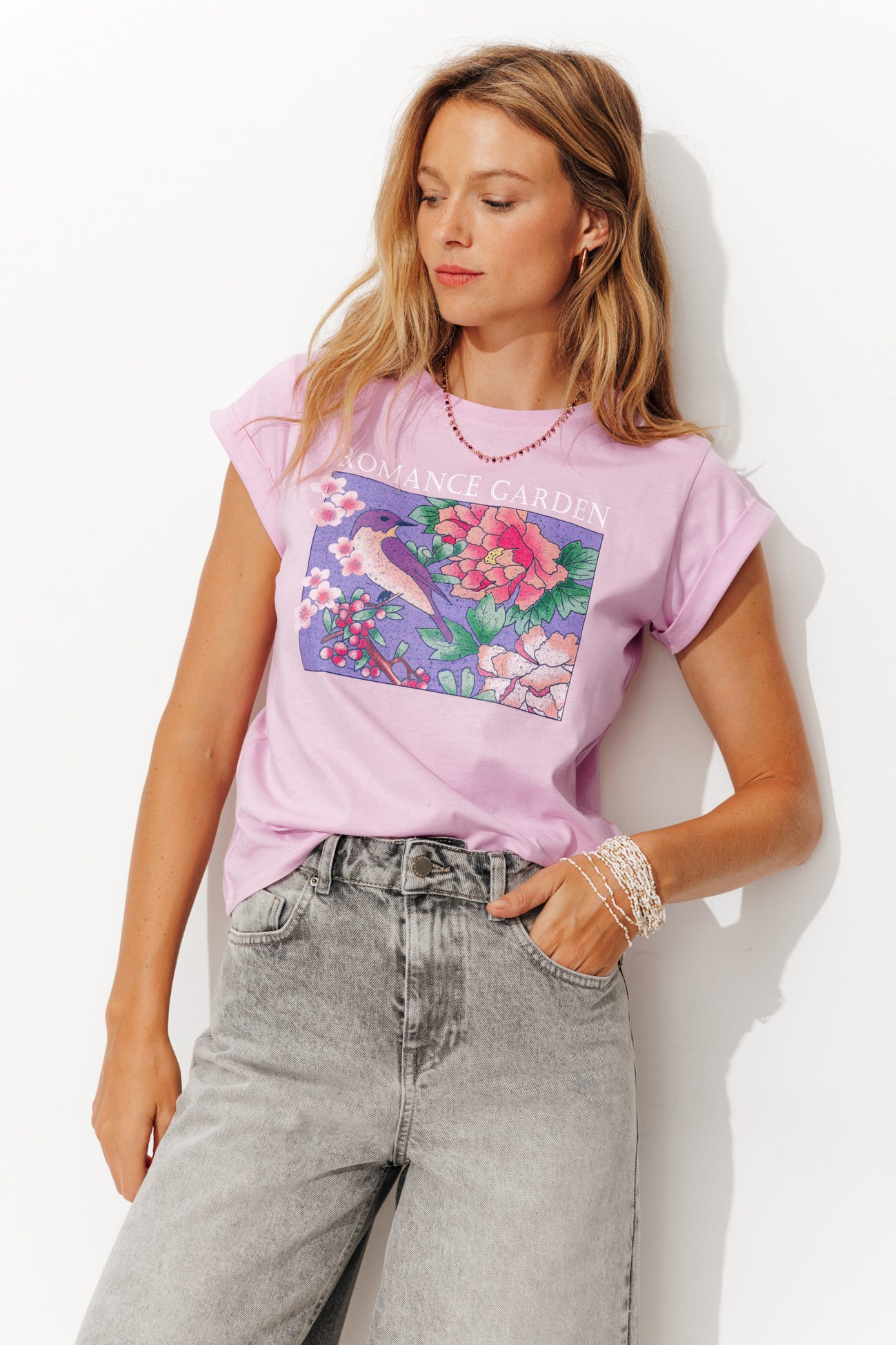 T-shirt à message Femme