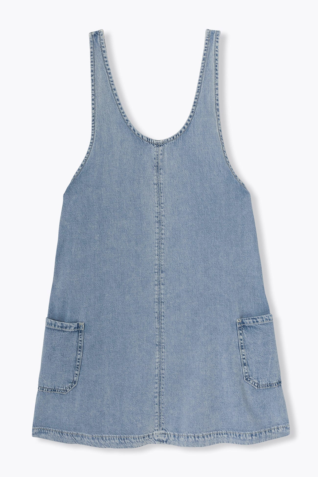 Robe-salopette en jean Femme