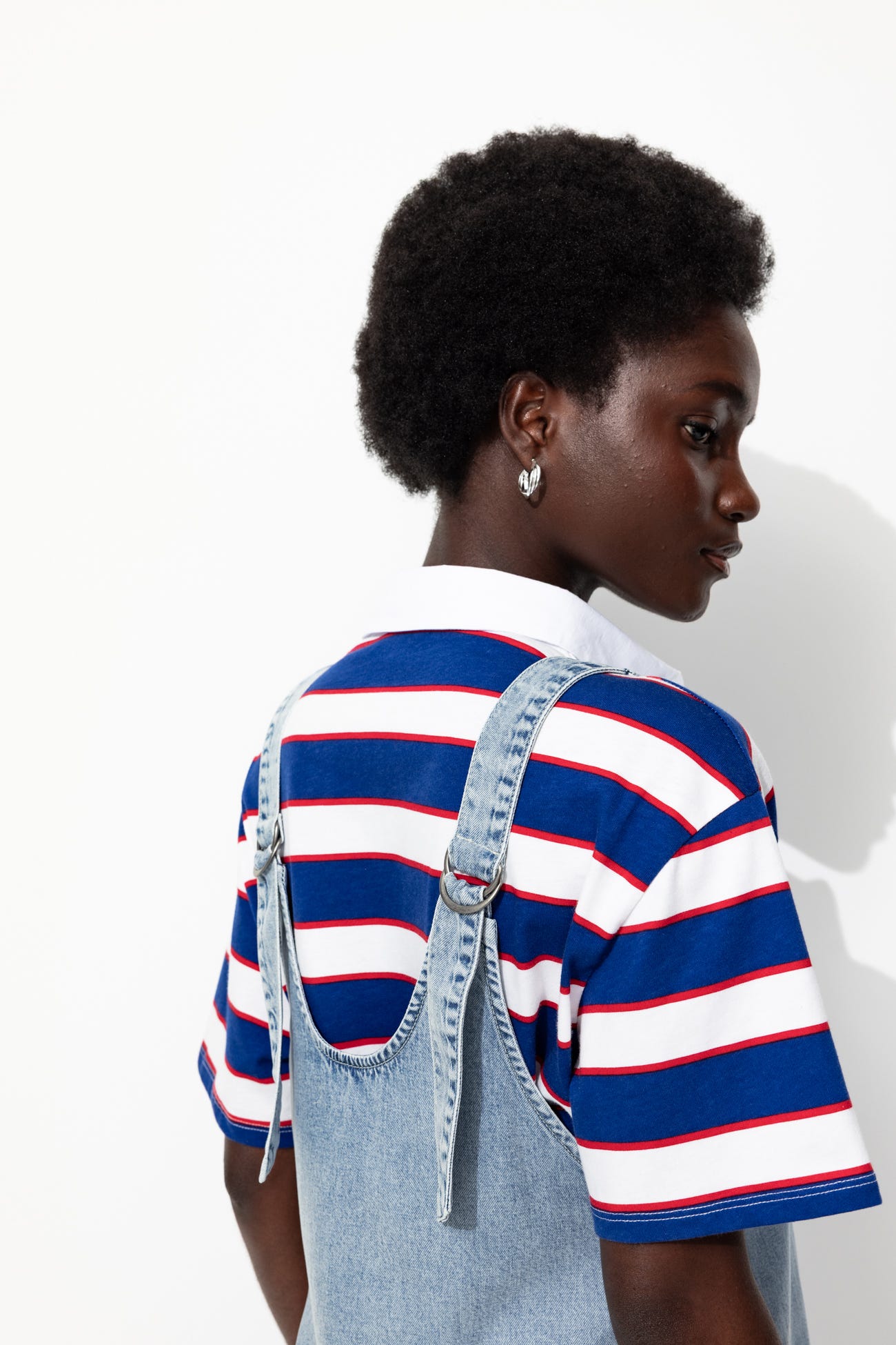 Robe-salopette en jean Femme
