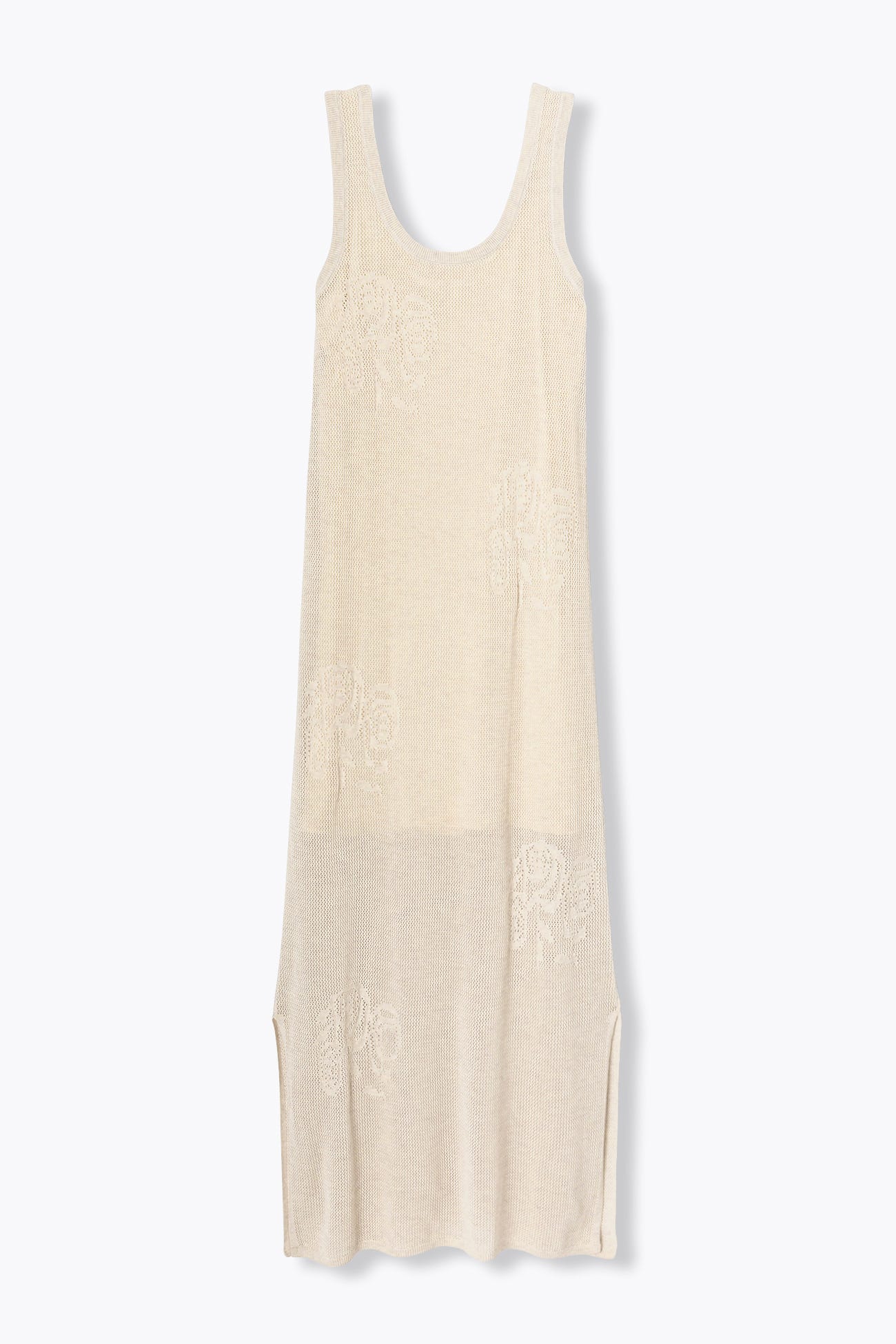 Longue robe au crochet Femme