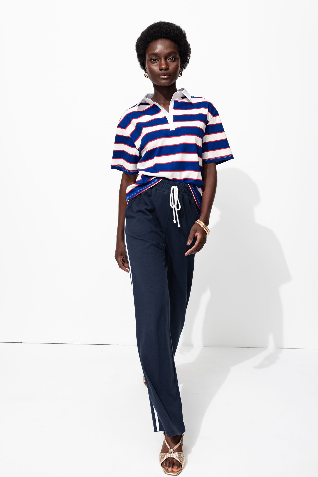 Polo rayé Femme