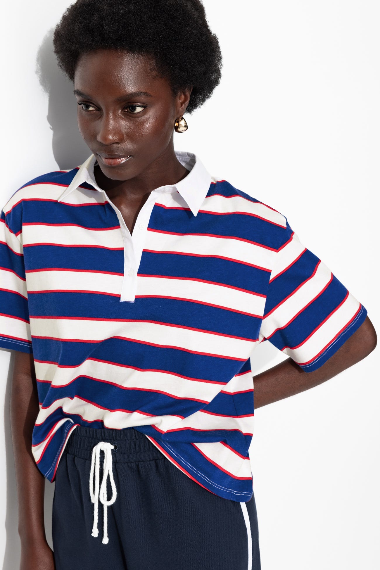 Polo rayé Femme