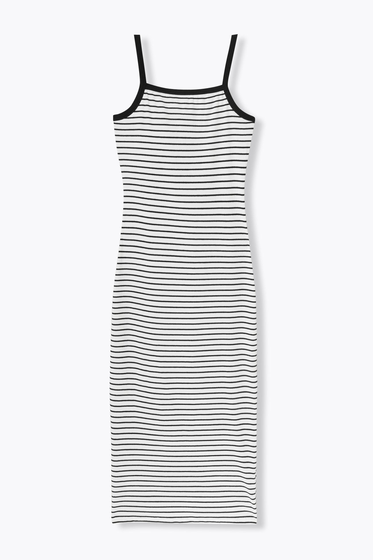 Robe Femme Mi-Longue Moulante Rayée Sans Manches – Chic Et Élégante Pour Plage Et Quotidien