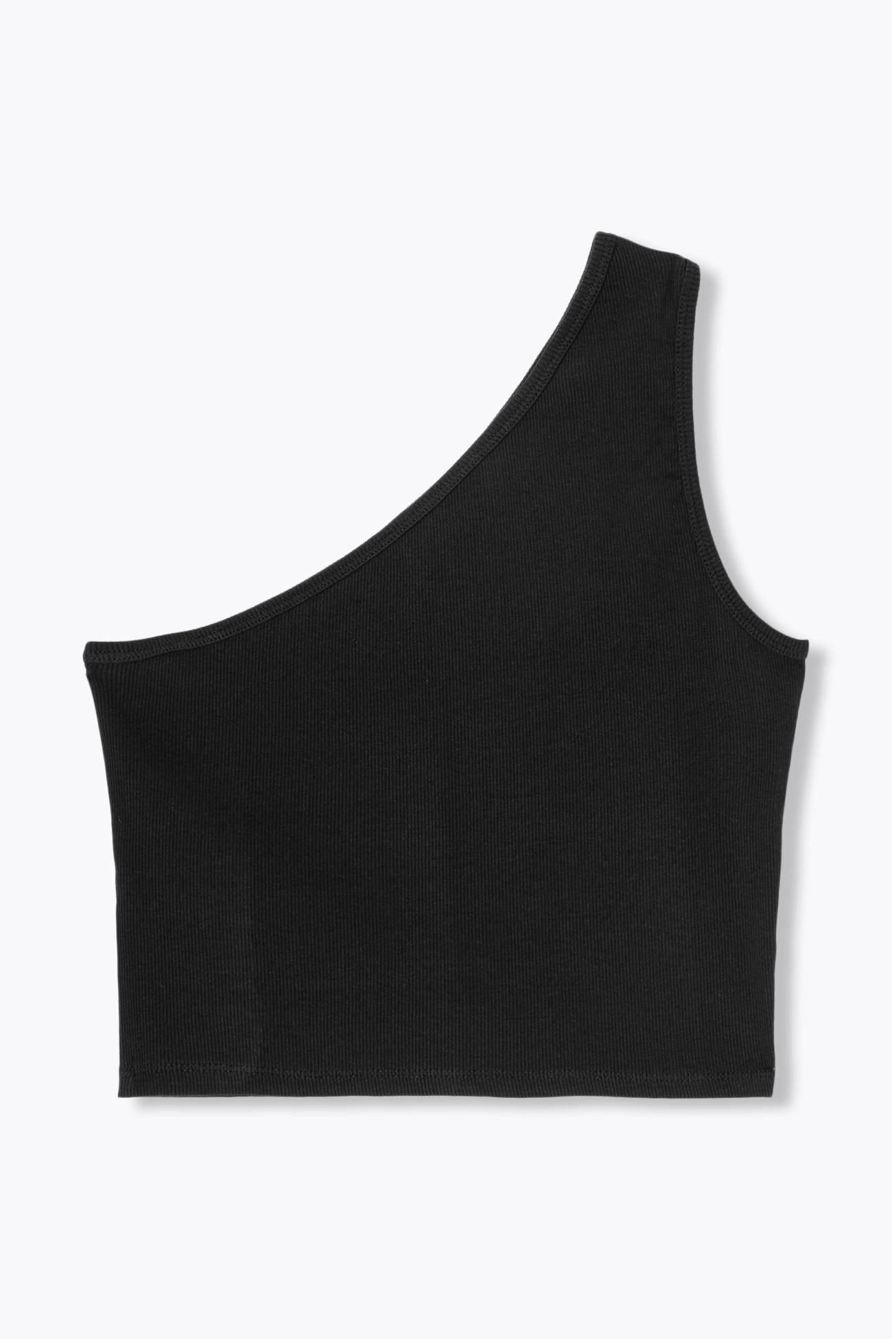 Ribbed jersey crop top