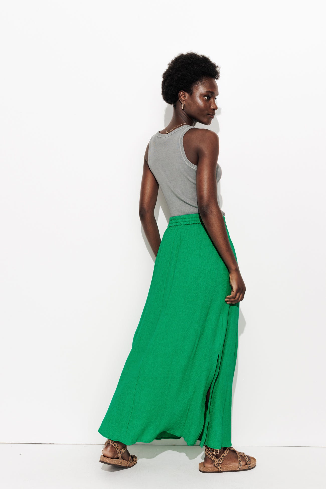 Jupe longue unie Femme