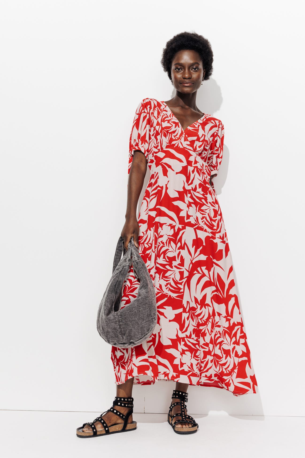 Robe longue imprimée Femme