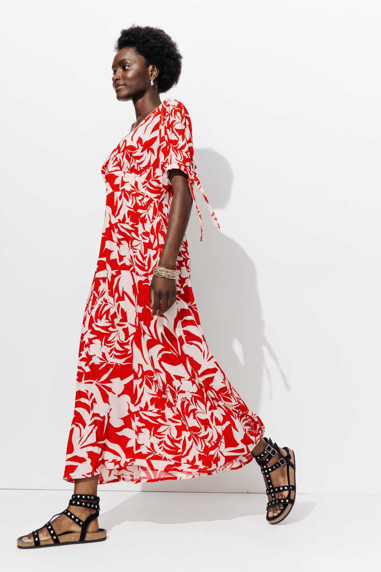 Robe longue imprimée Femme