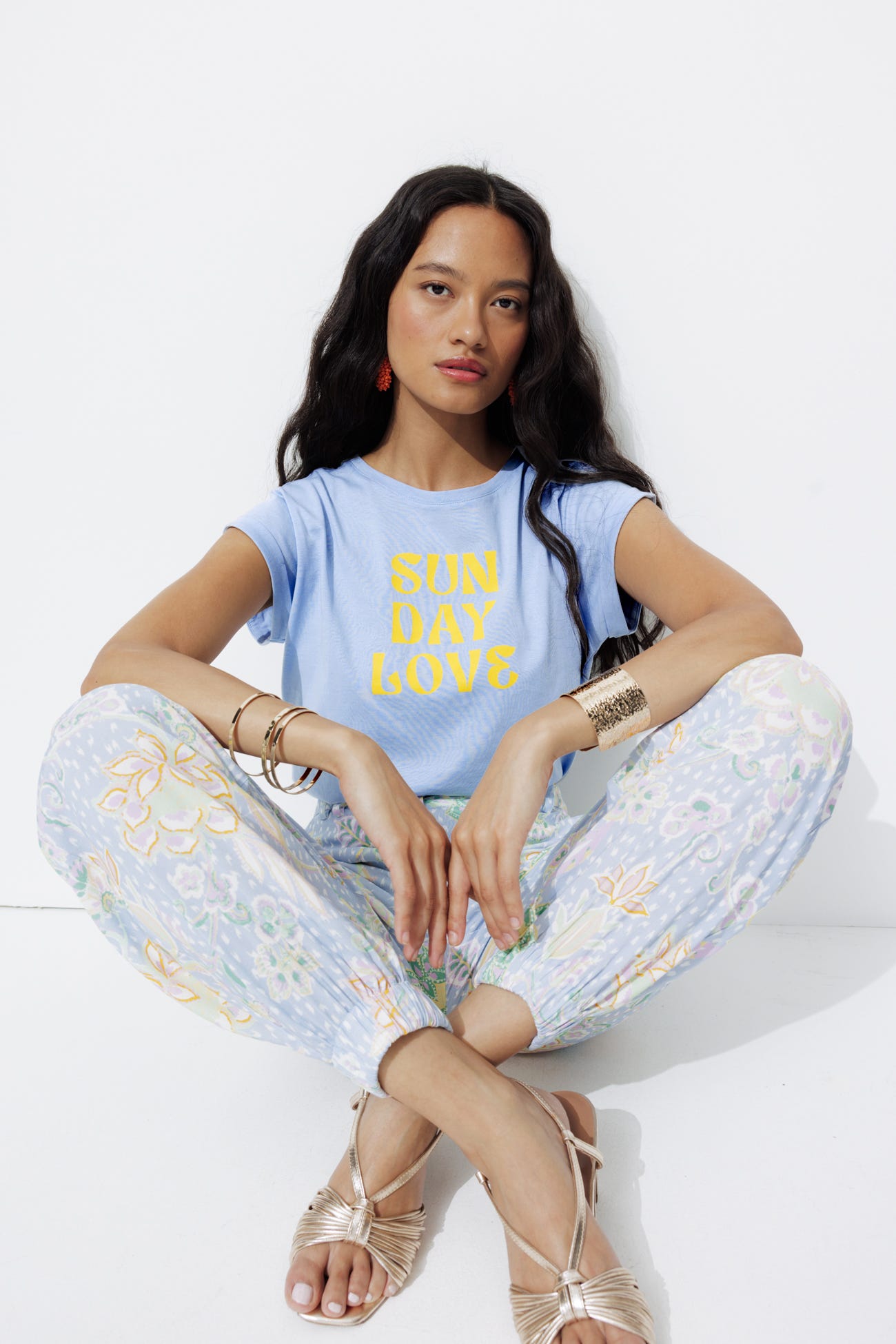 T-shirt à message Femme