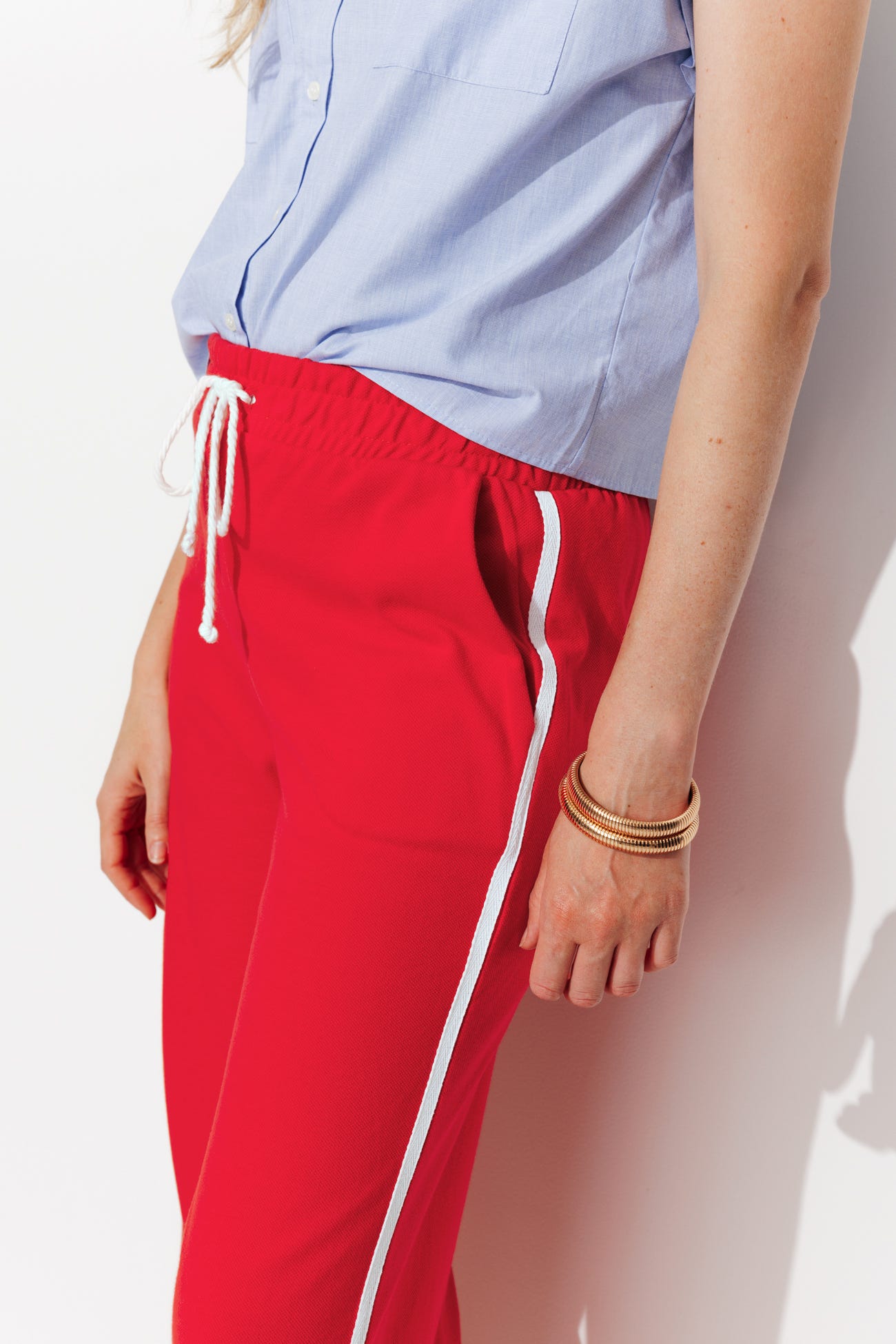 Joggers with side band
