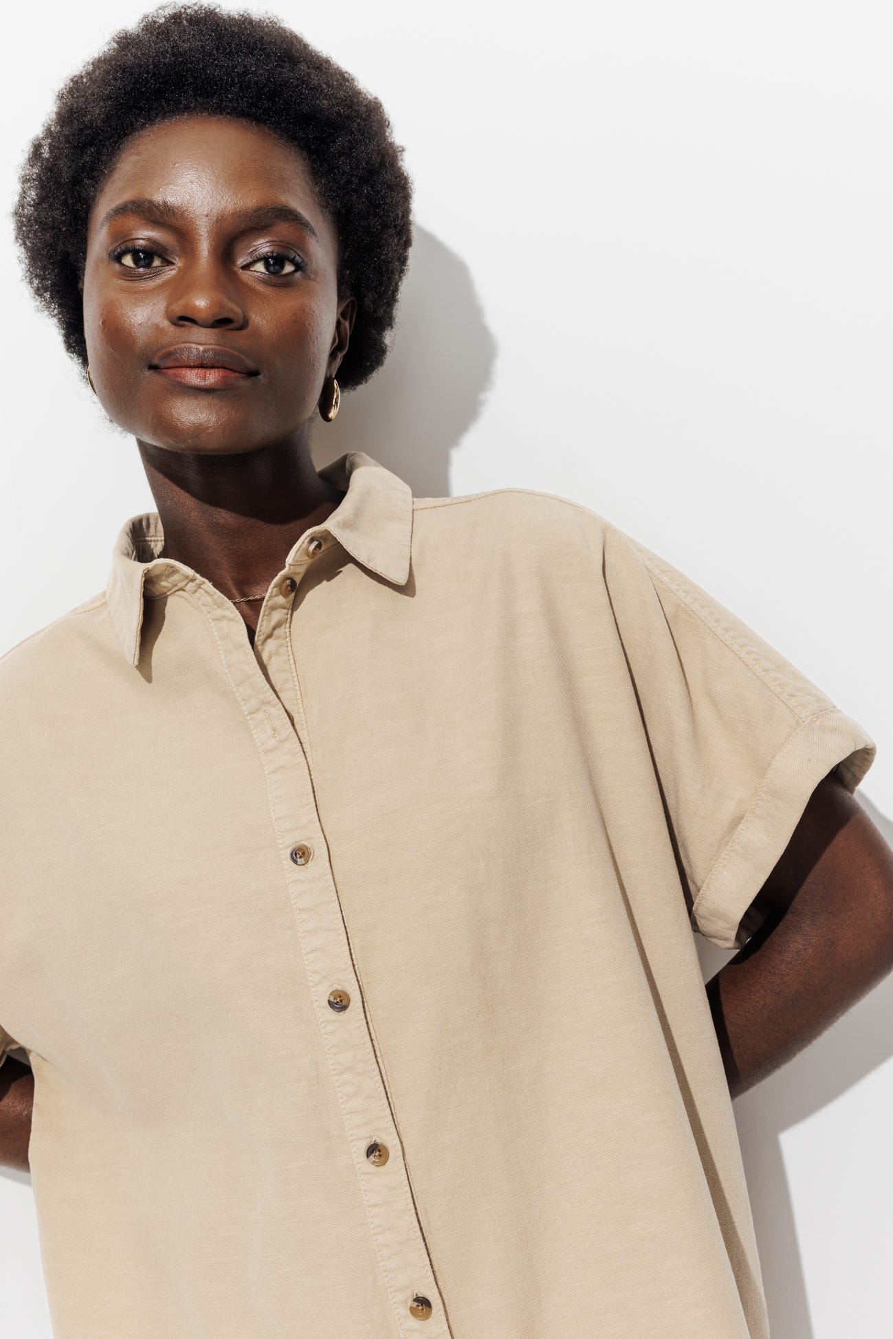 Short shirtdress