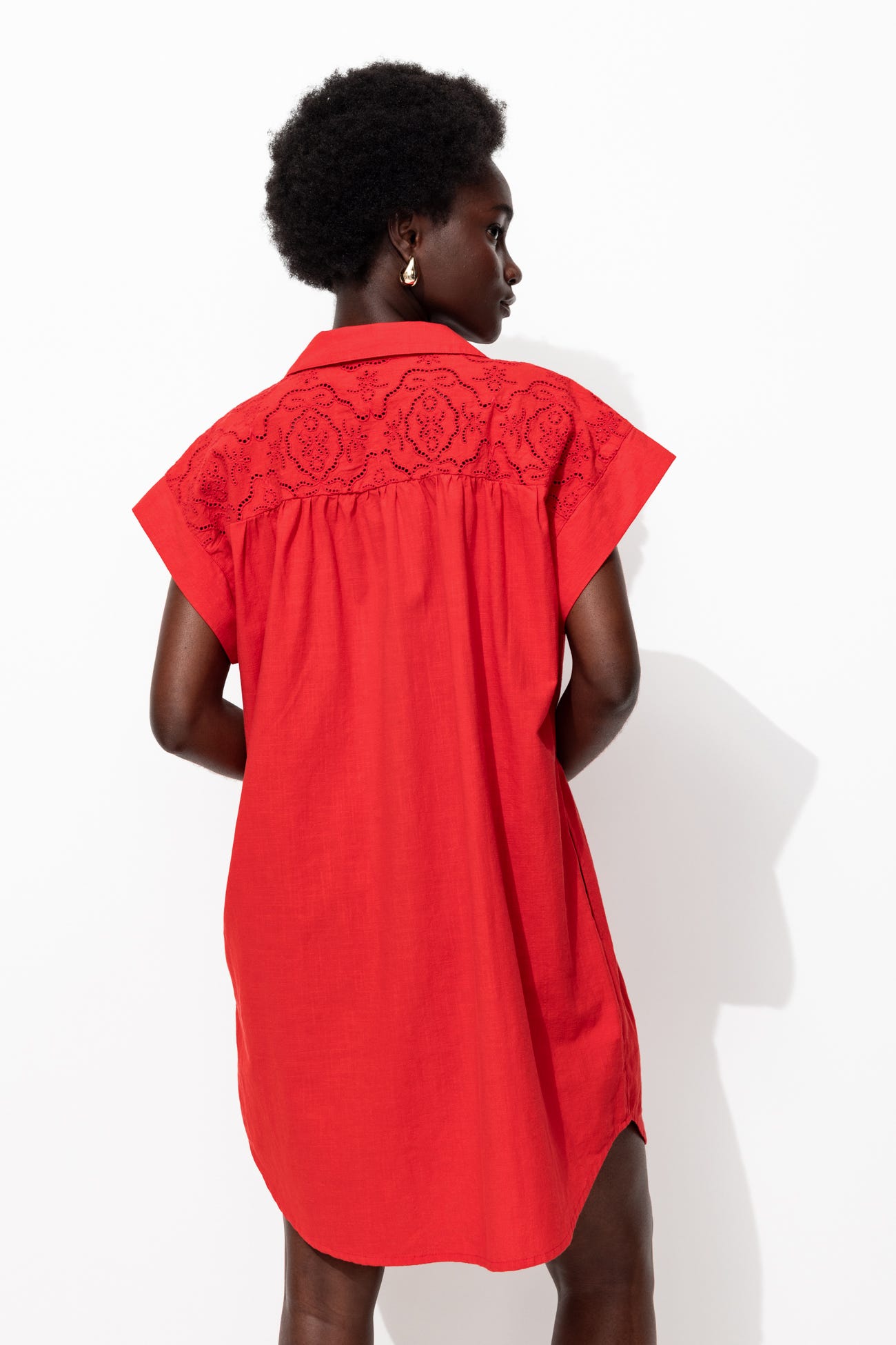 Robe-tunique broderie anglaise