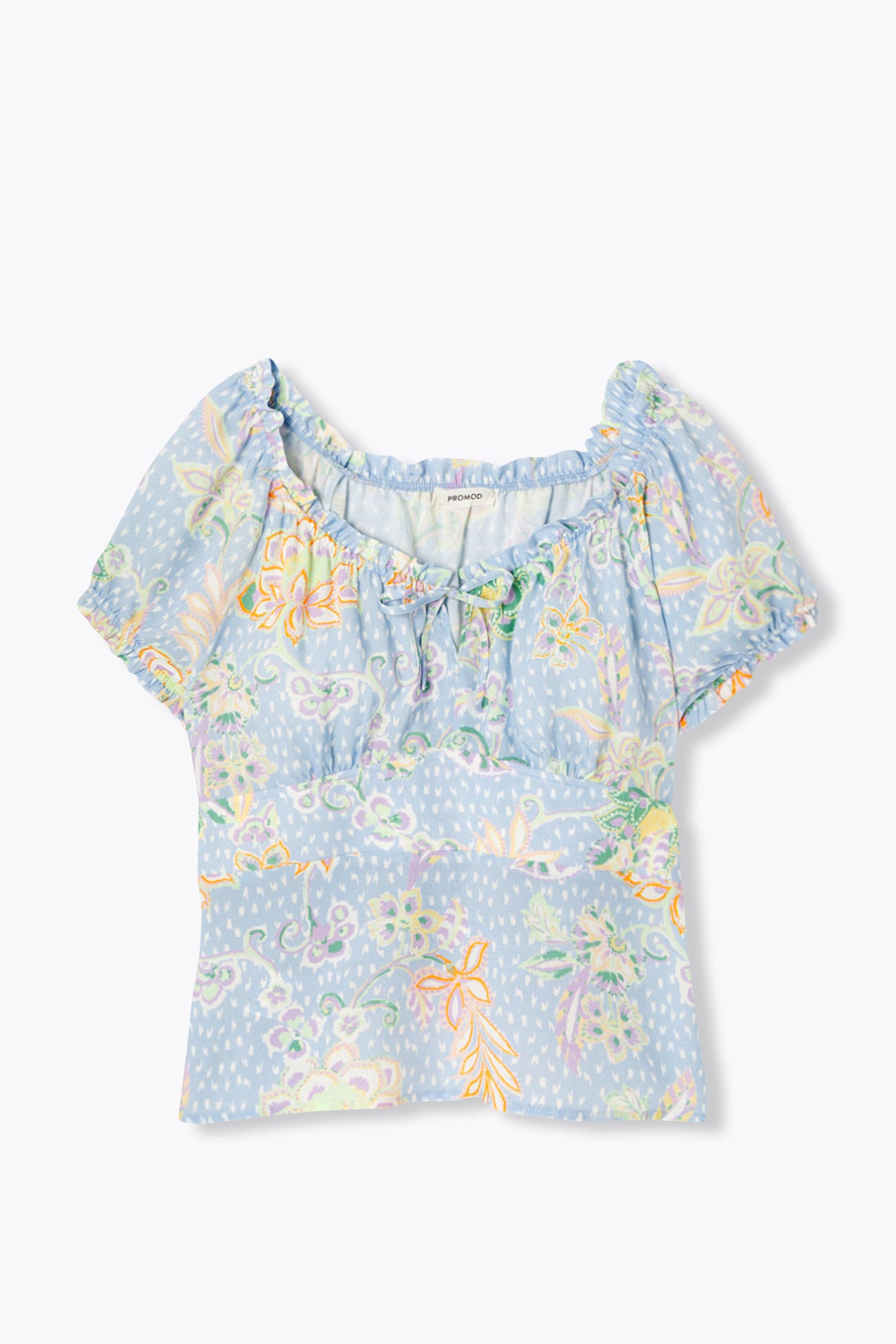 Blouse courte imprimée