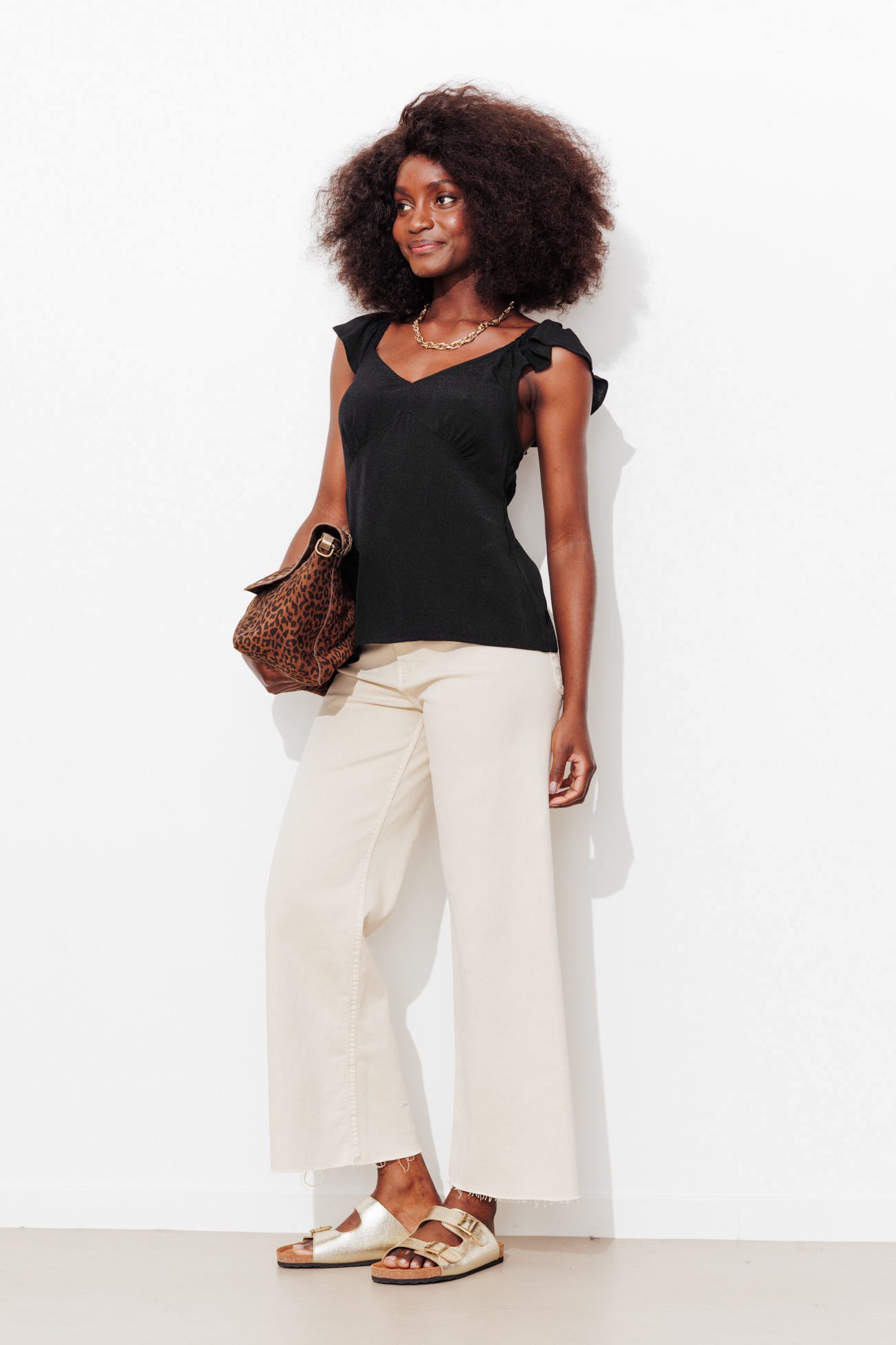 Top à bretelles uni Femme