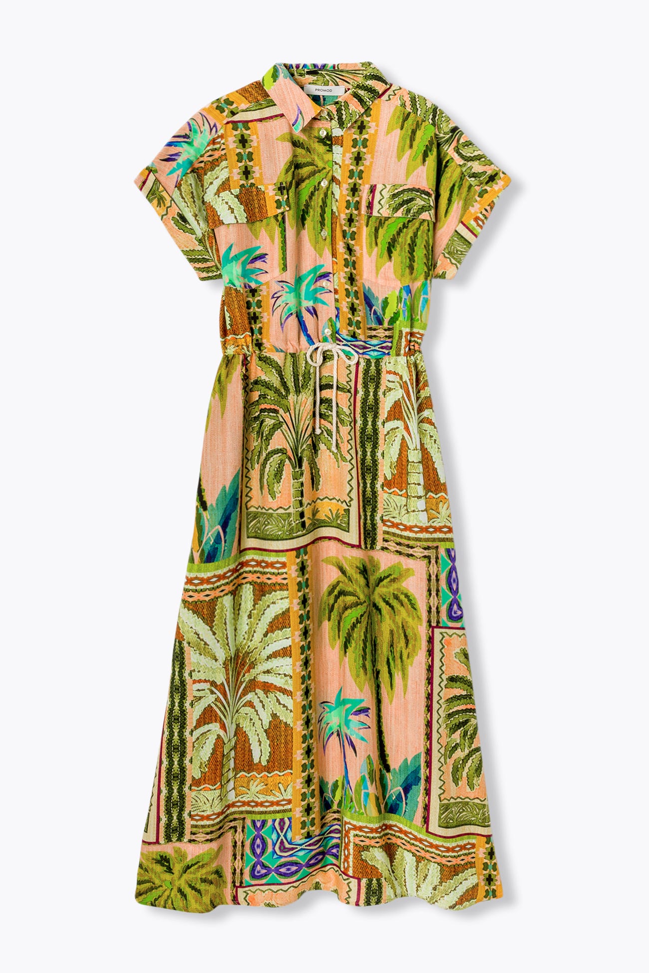 Longue chemise imprimée Femme