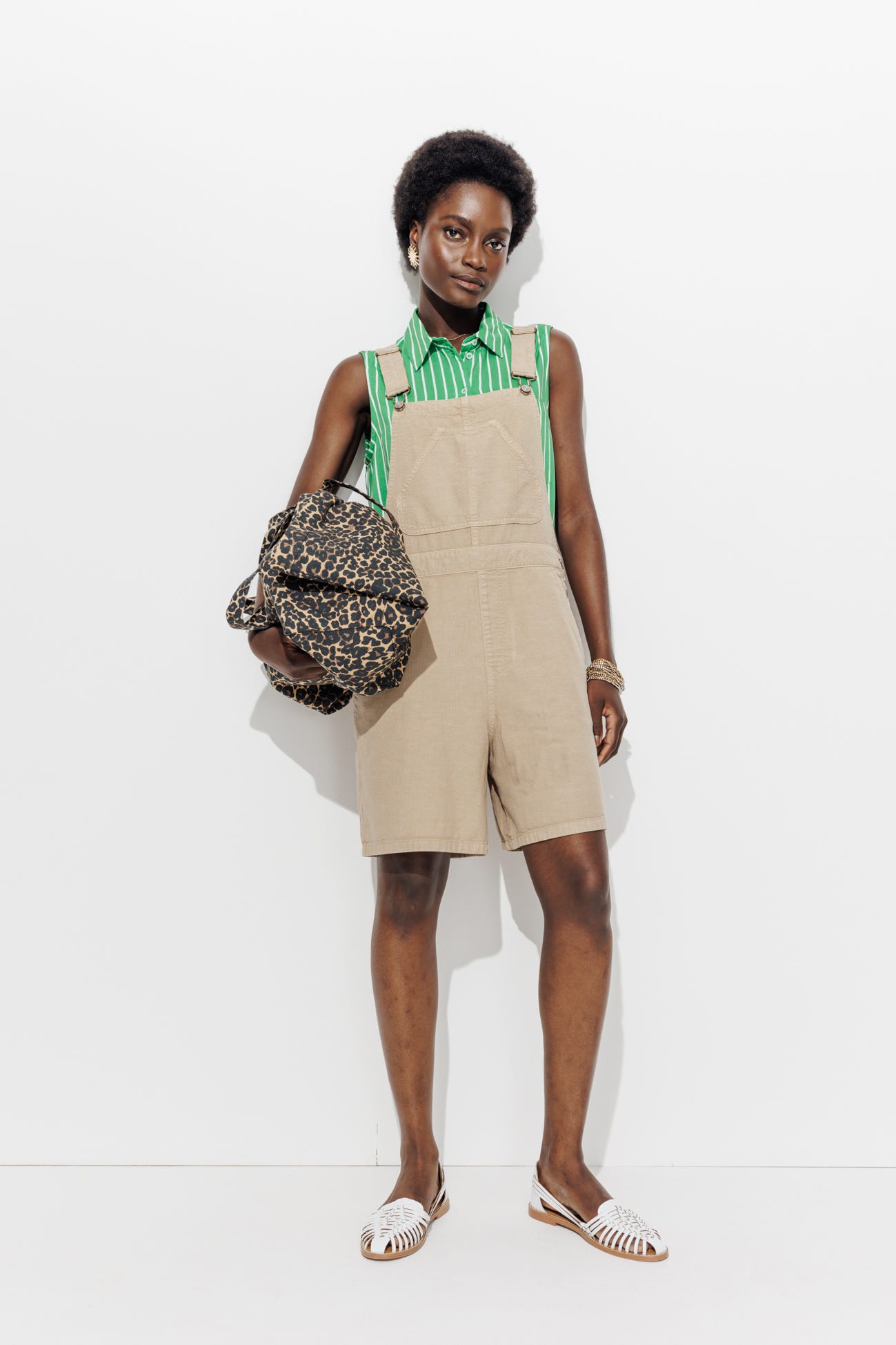 Salopette-short unie Femme