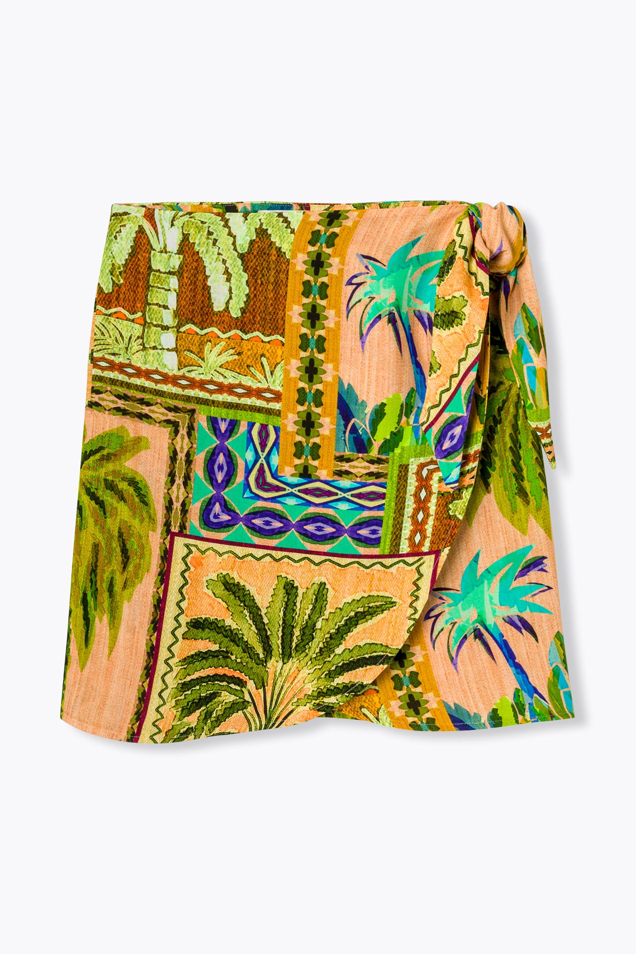 Jupe courte portefeuille Femme