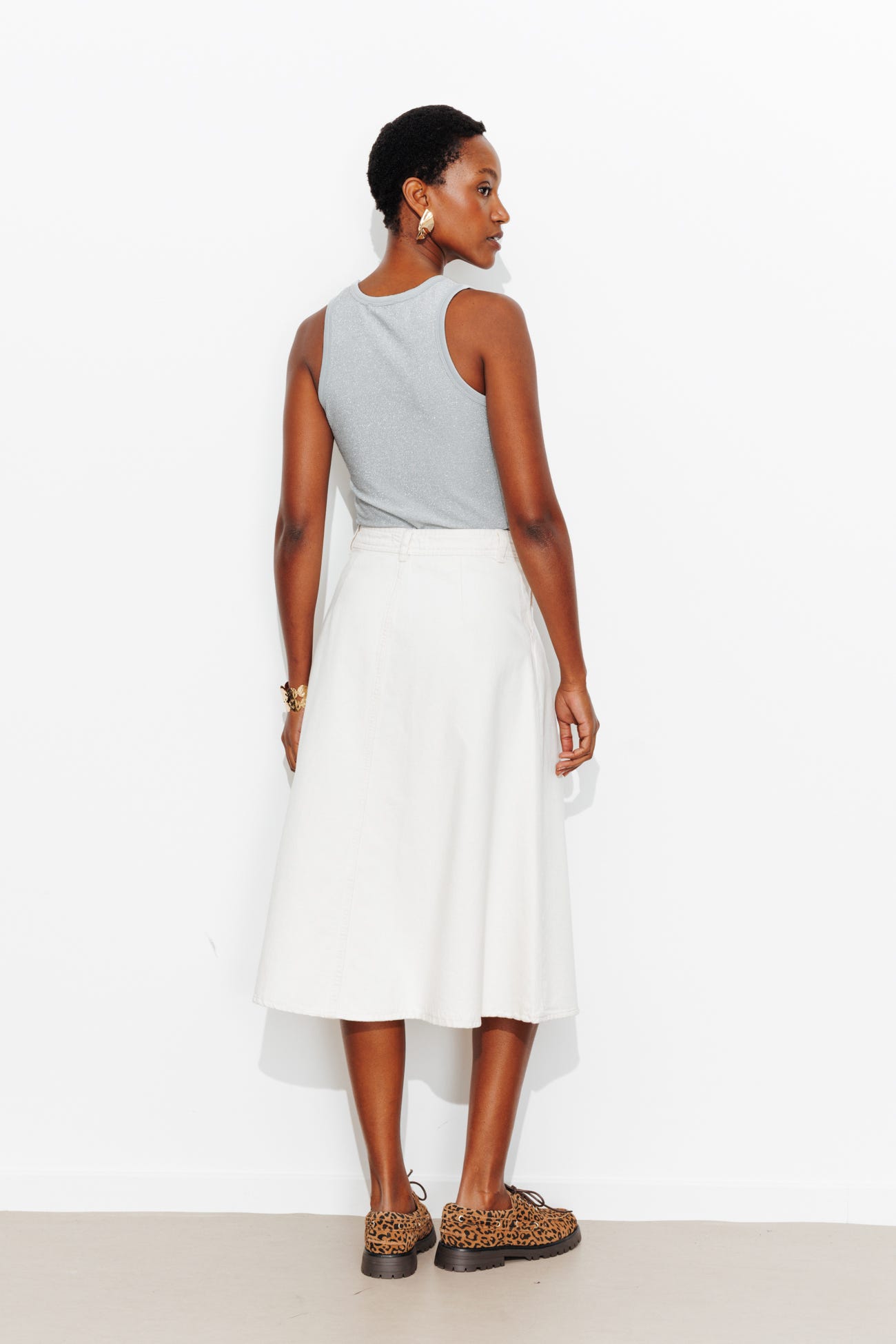 Débardeur à paillettes Femme