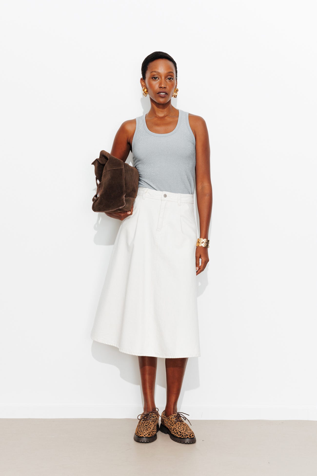 Débardeur à paillettes Femme