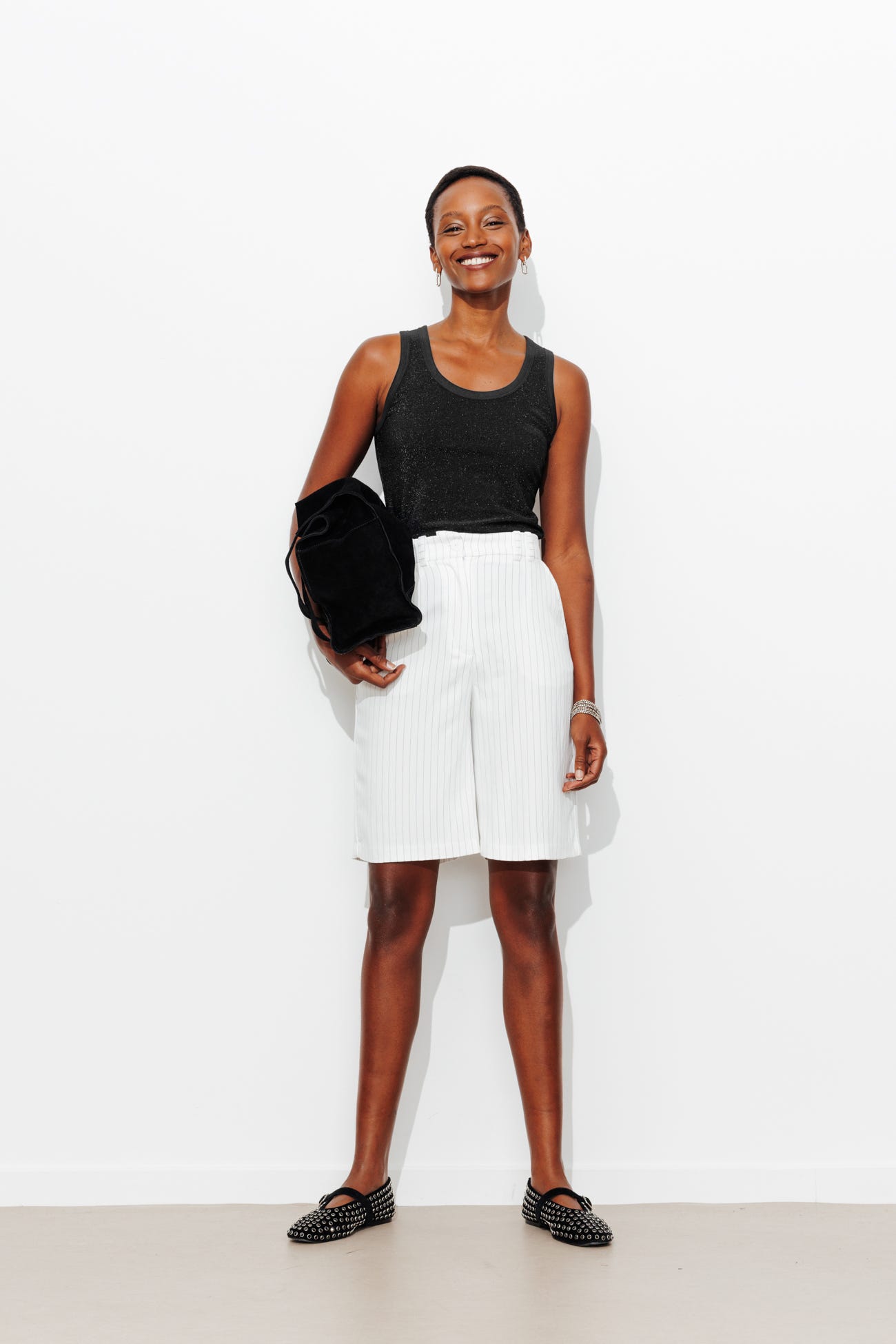 Glitzy sleeveless top