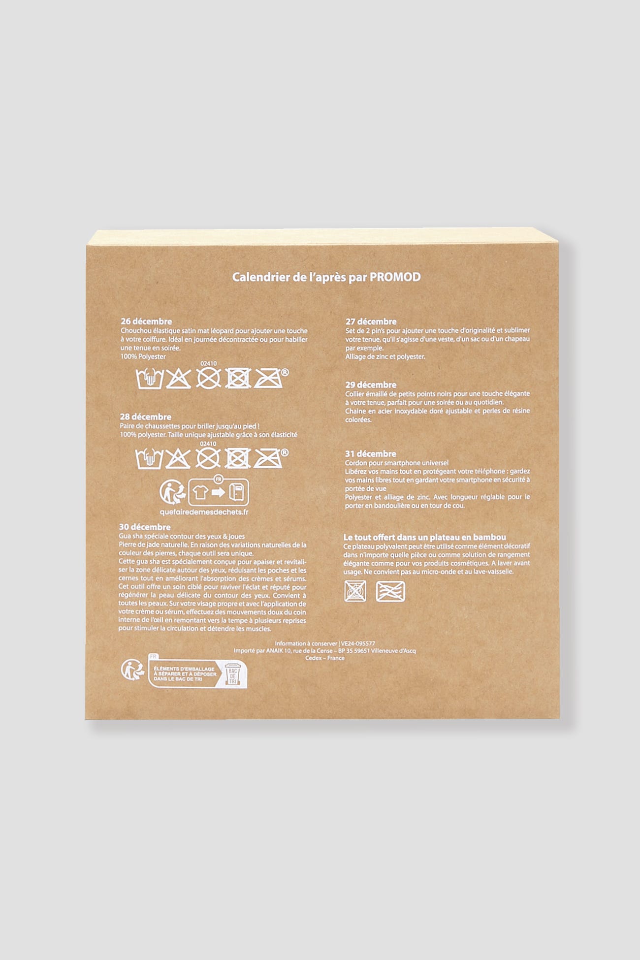 Calendrier de l'après