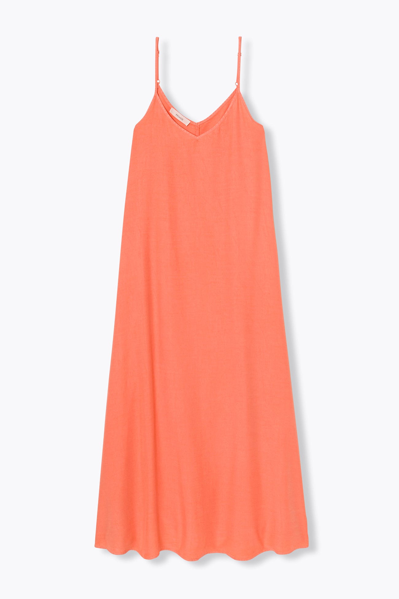 Robe longue fluo en lyocell