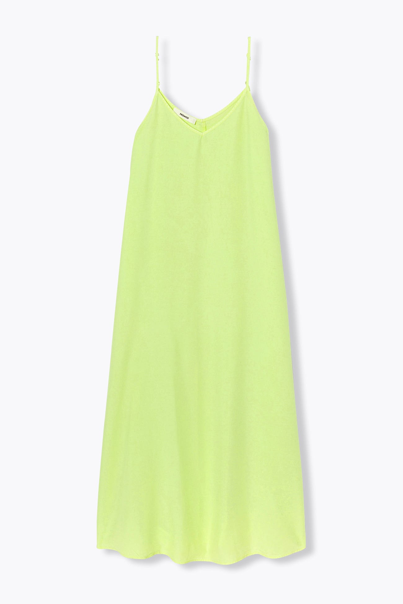 Robe longue fluo en lyocell
