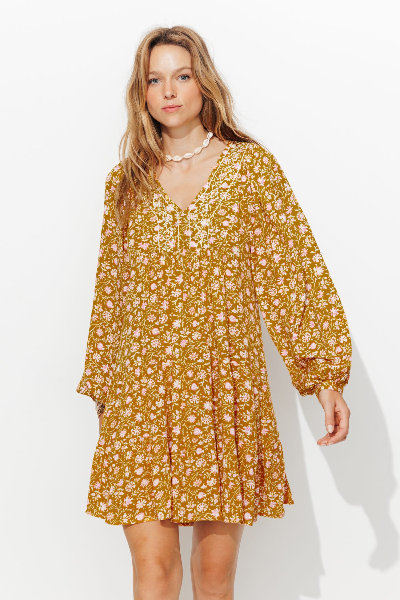 Robe courte imprimée Femme