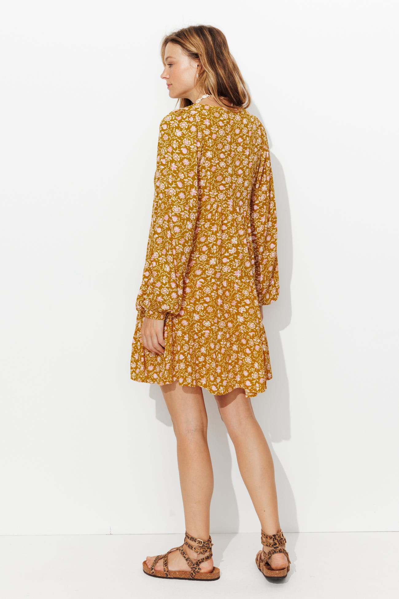 Robe courte imprimée Femme