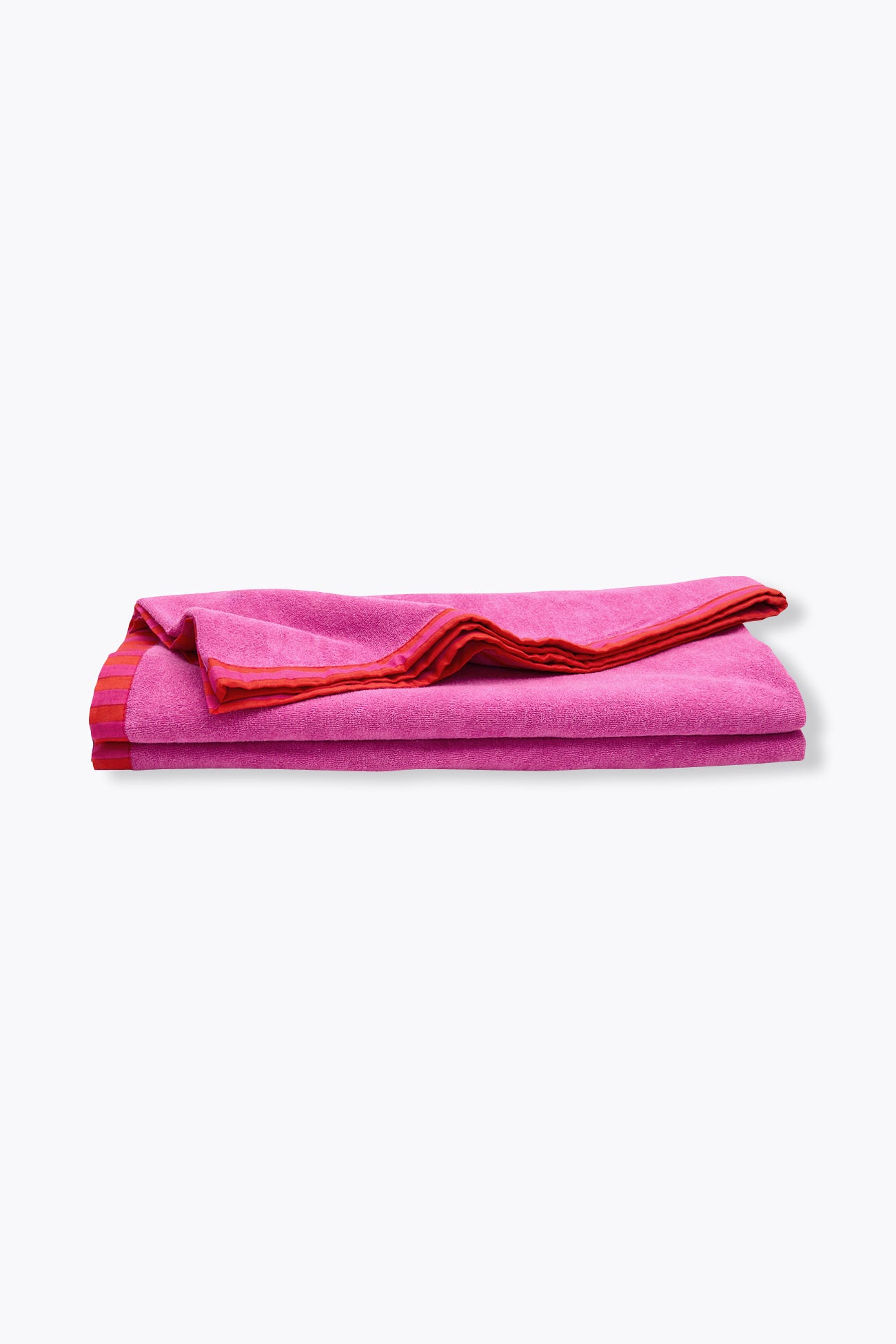 Fouta rayé en coton et éponge