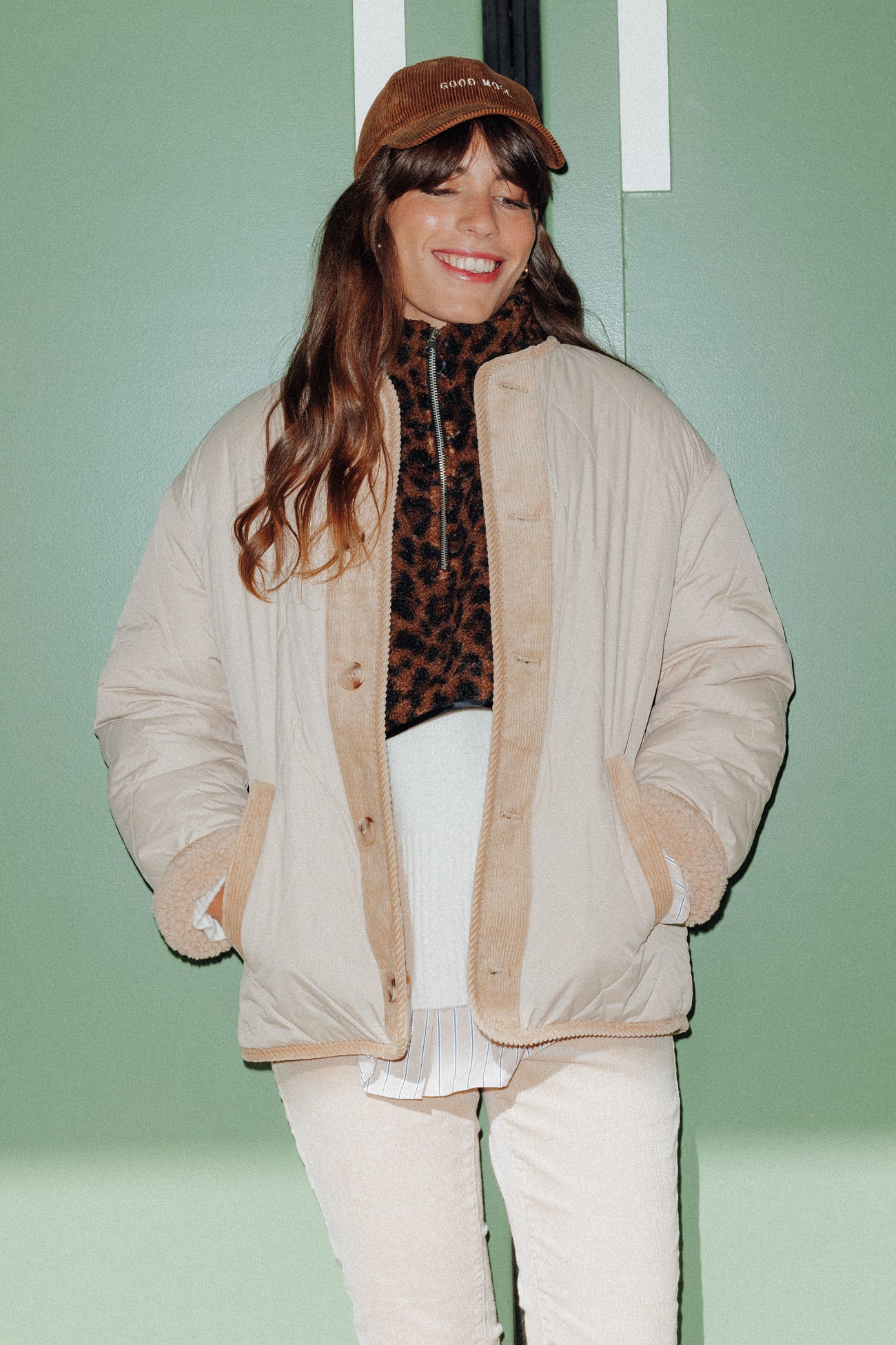 ADELE reversible fleece jacket