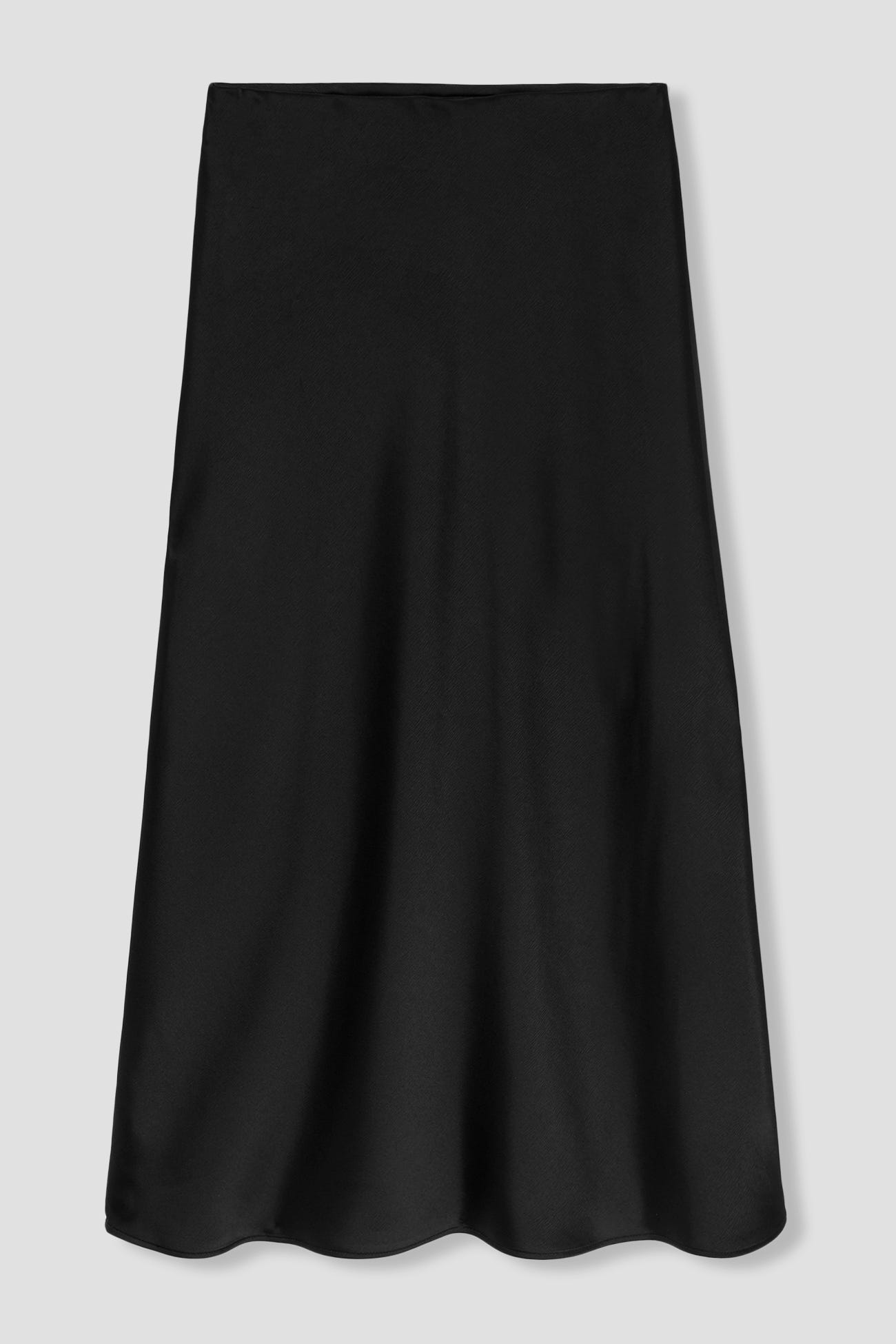 Jupe midi en satin Femme