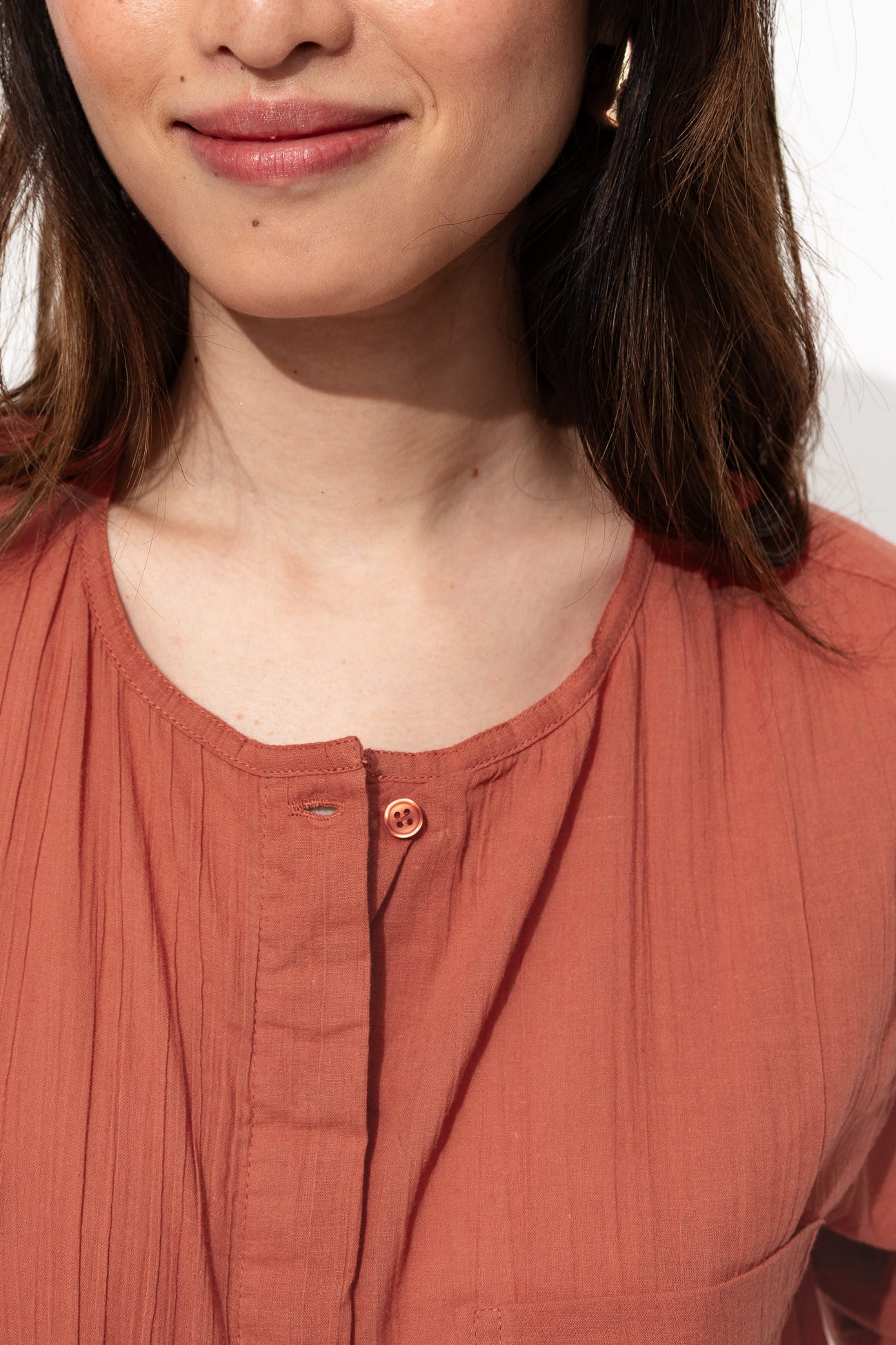 Camicia sgualcita tinta unita