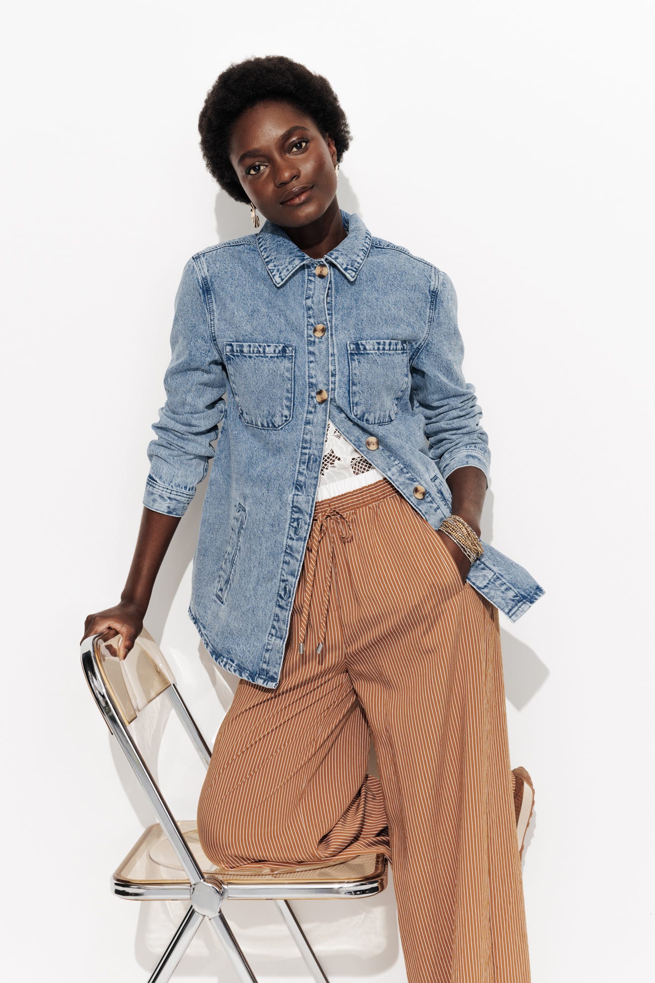 Jeans-Hemdjacke ALMA