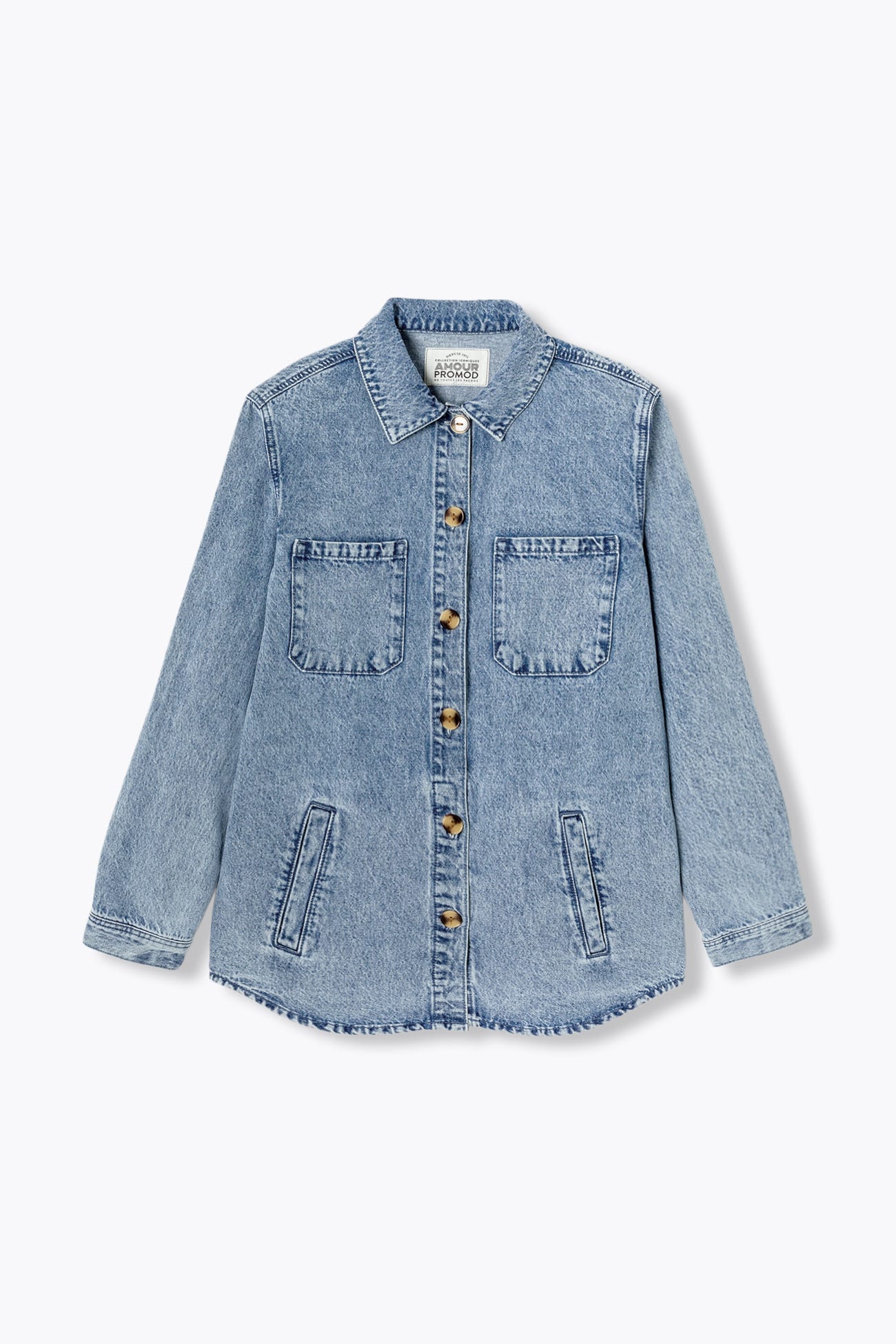 Jeansowa koszulowa kurtka ALMA