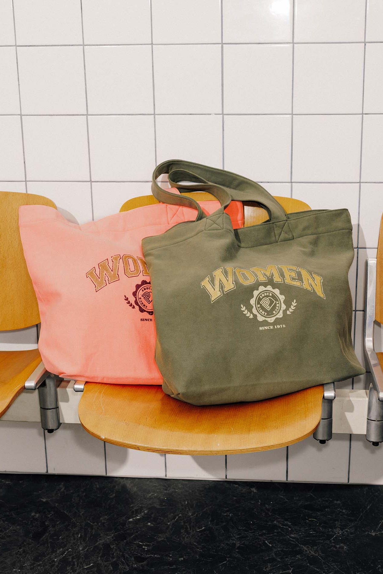Sweatshirt fabric tote bag