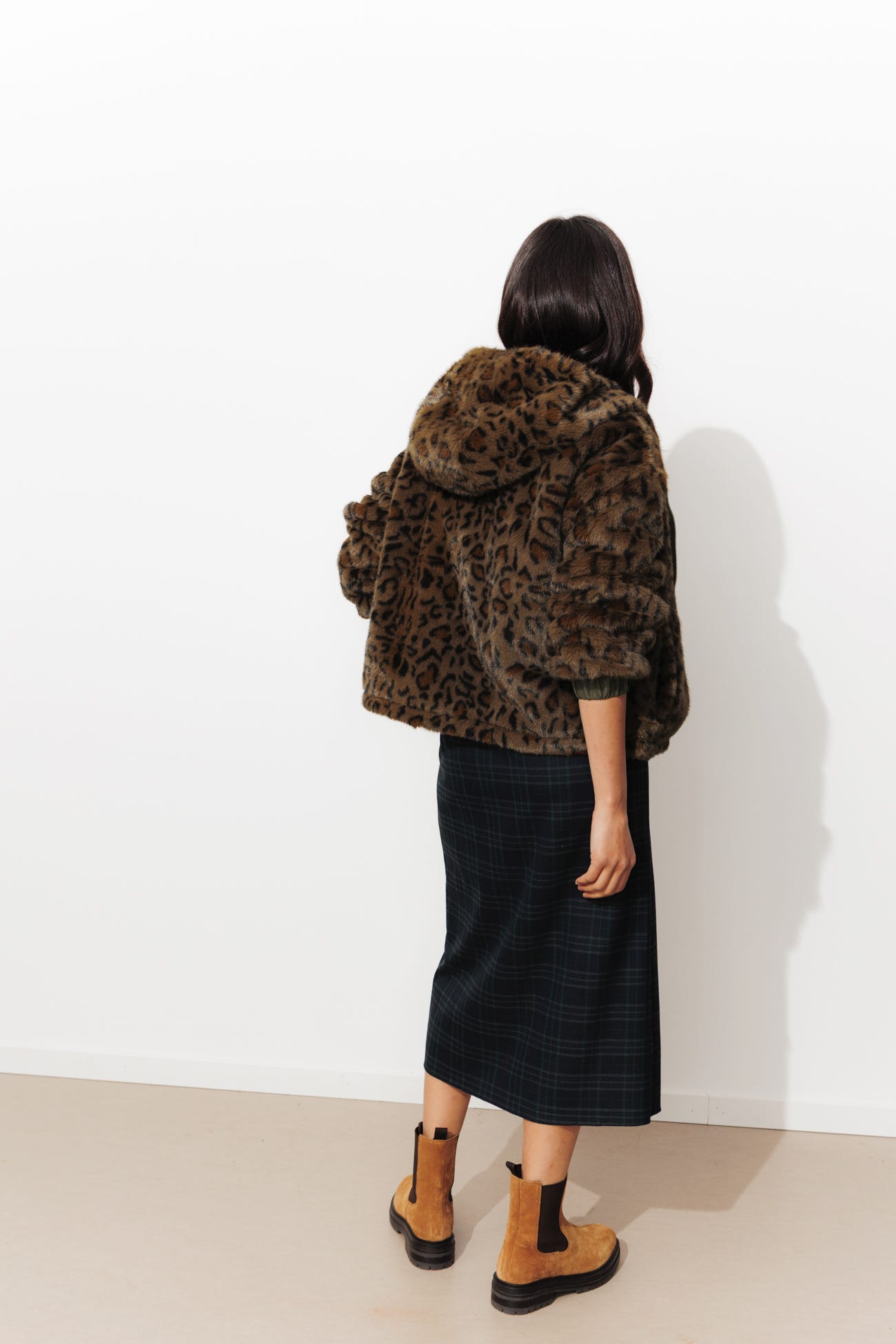 Blouson réversible léopard