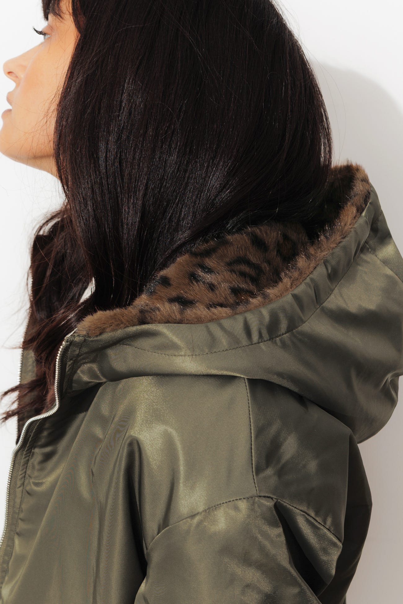 Blouson réversible léopard